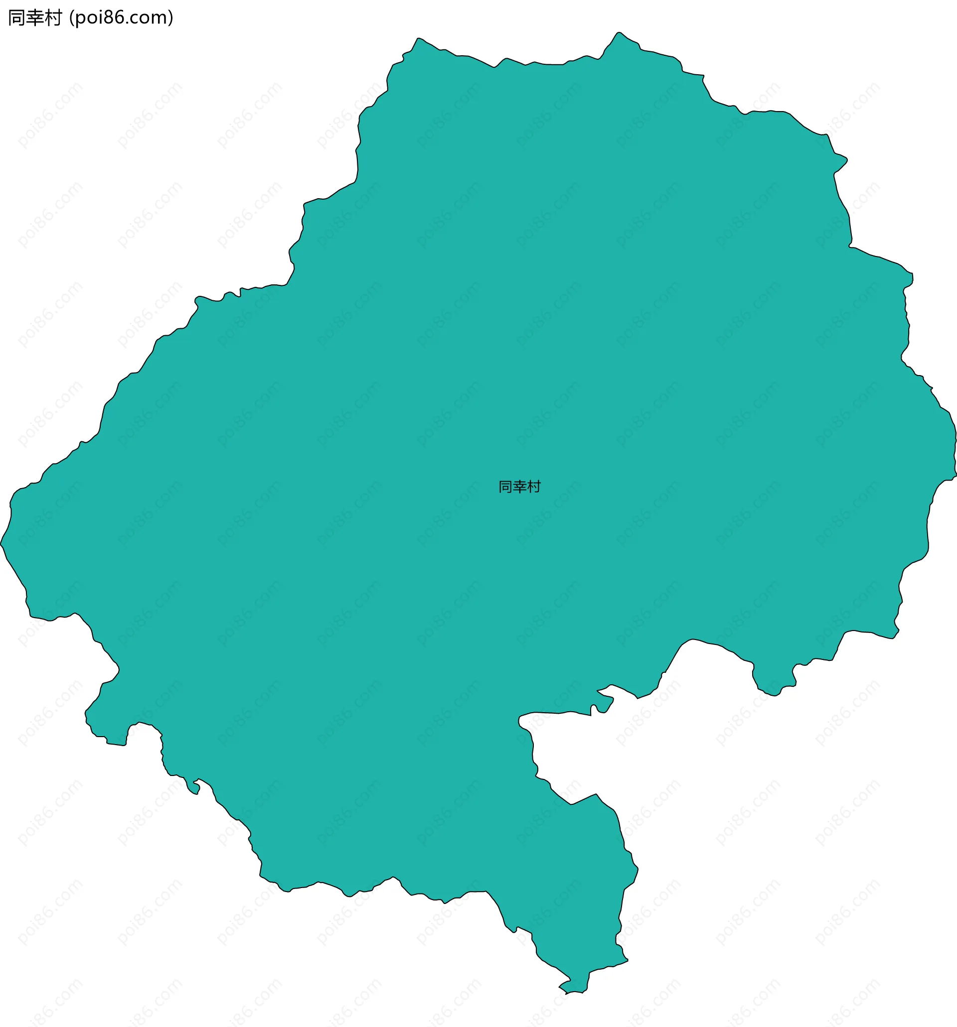 同幸村边界地图