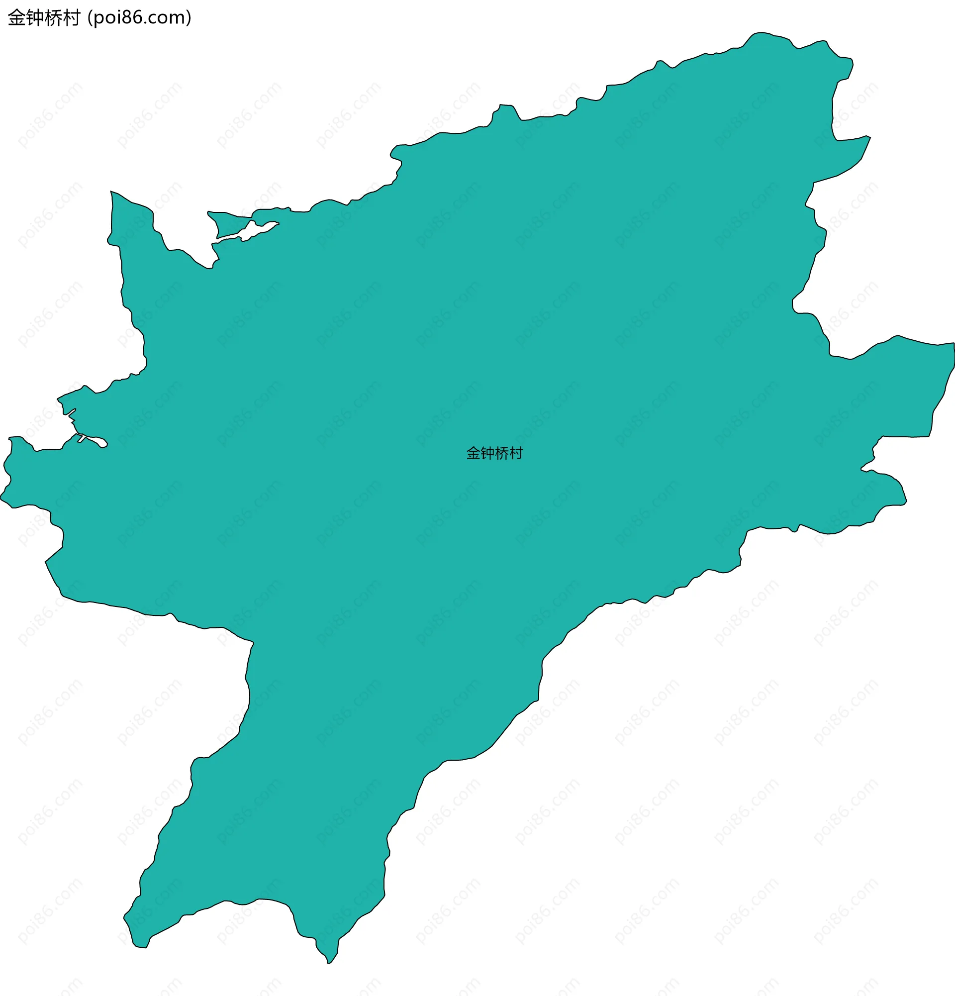 金钟桥村边界地图