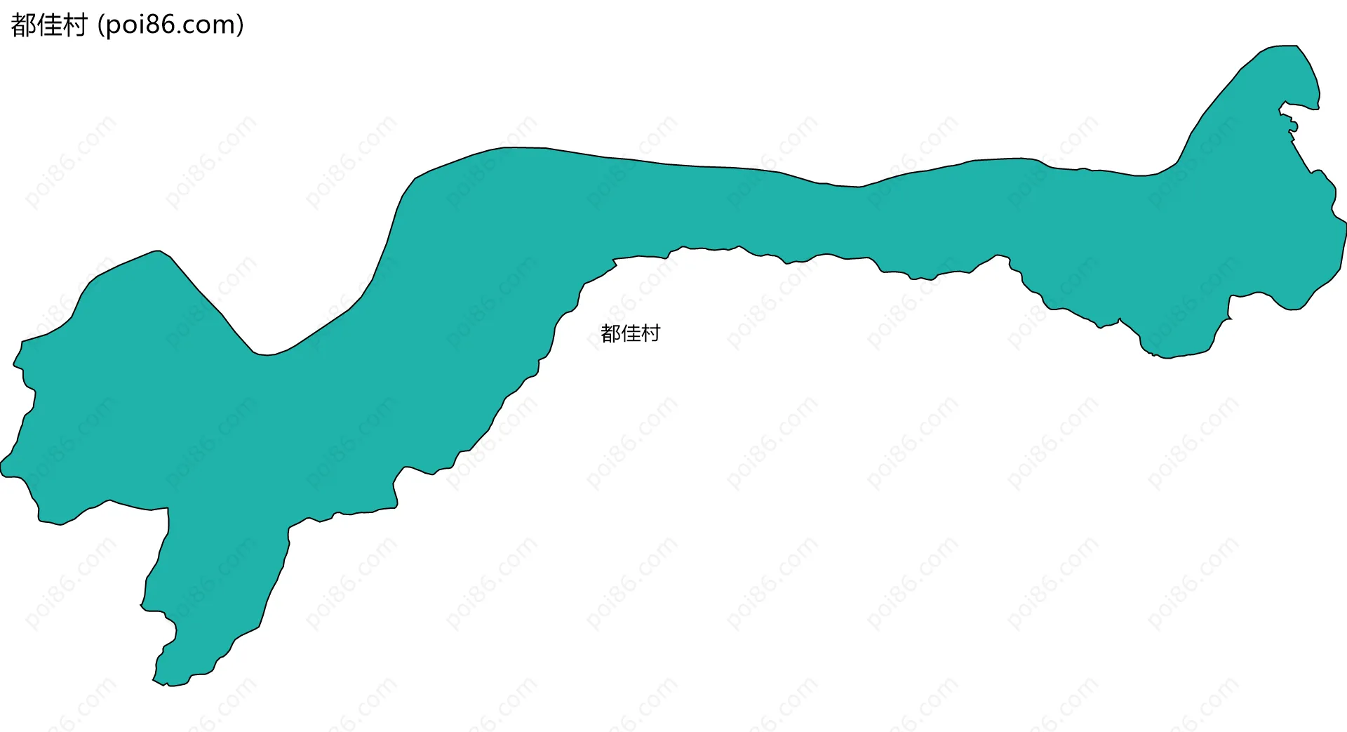 都佳村边界地图