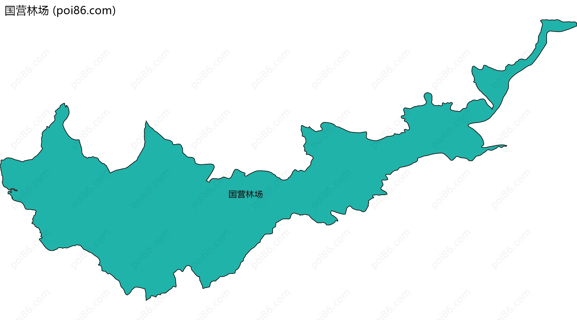 国营林场边界地图