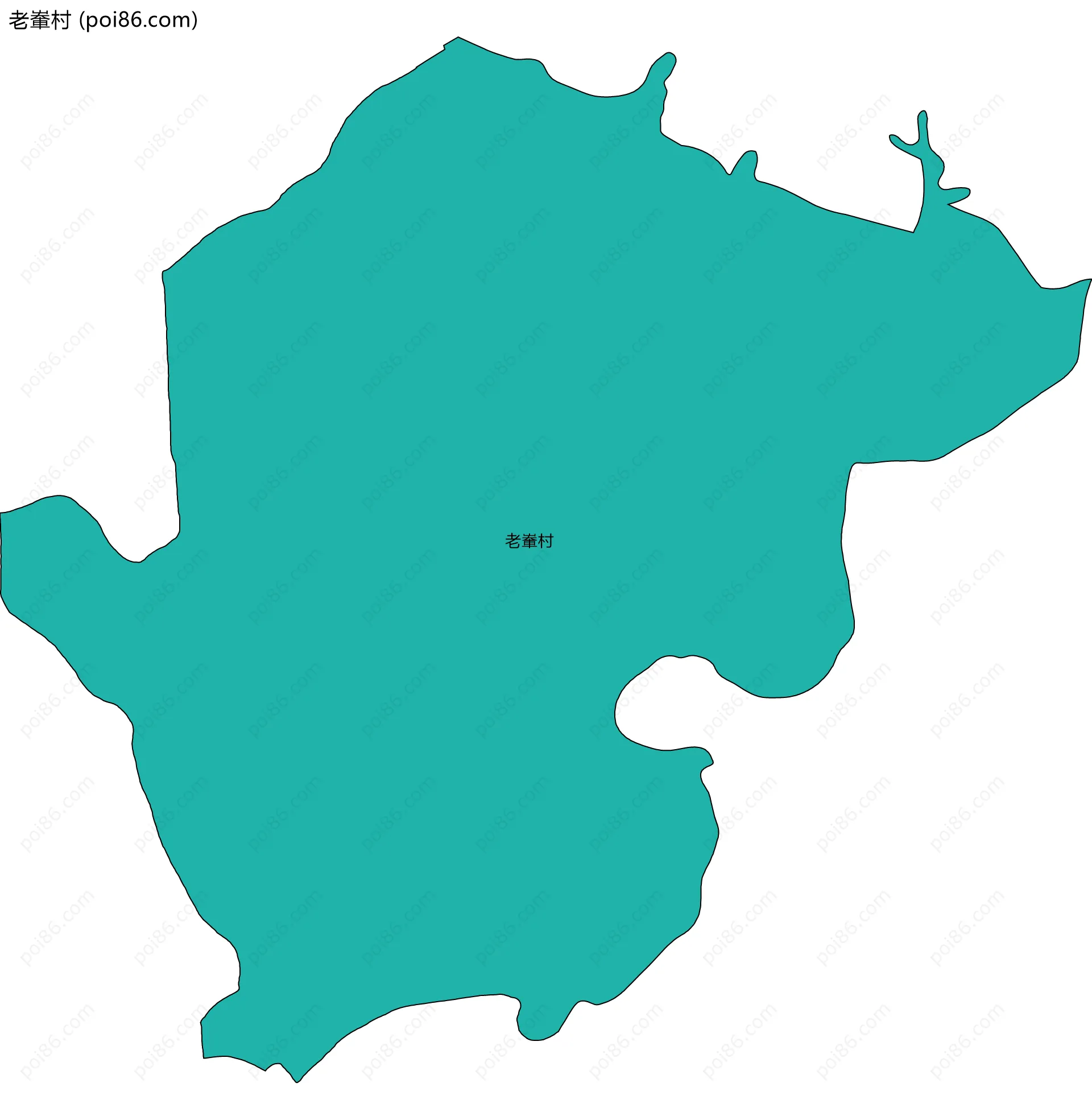 老輋村边界地图