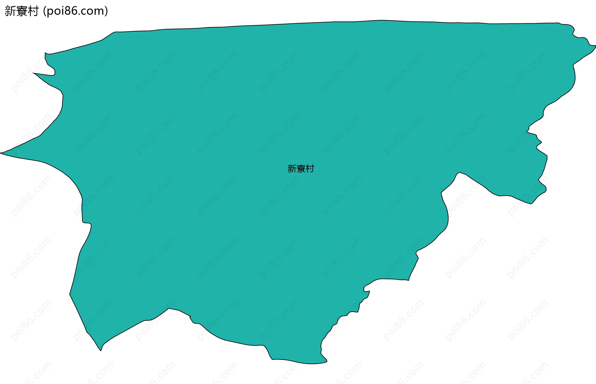 新寮村边界地图