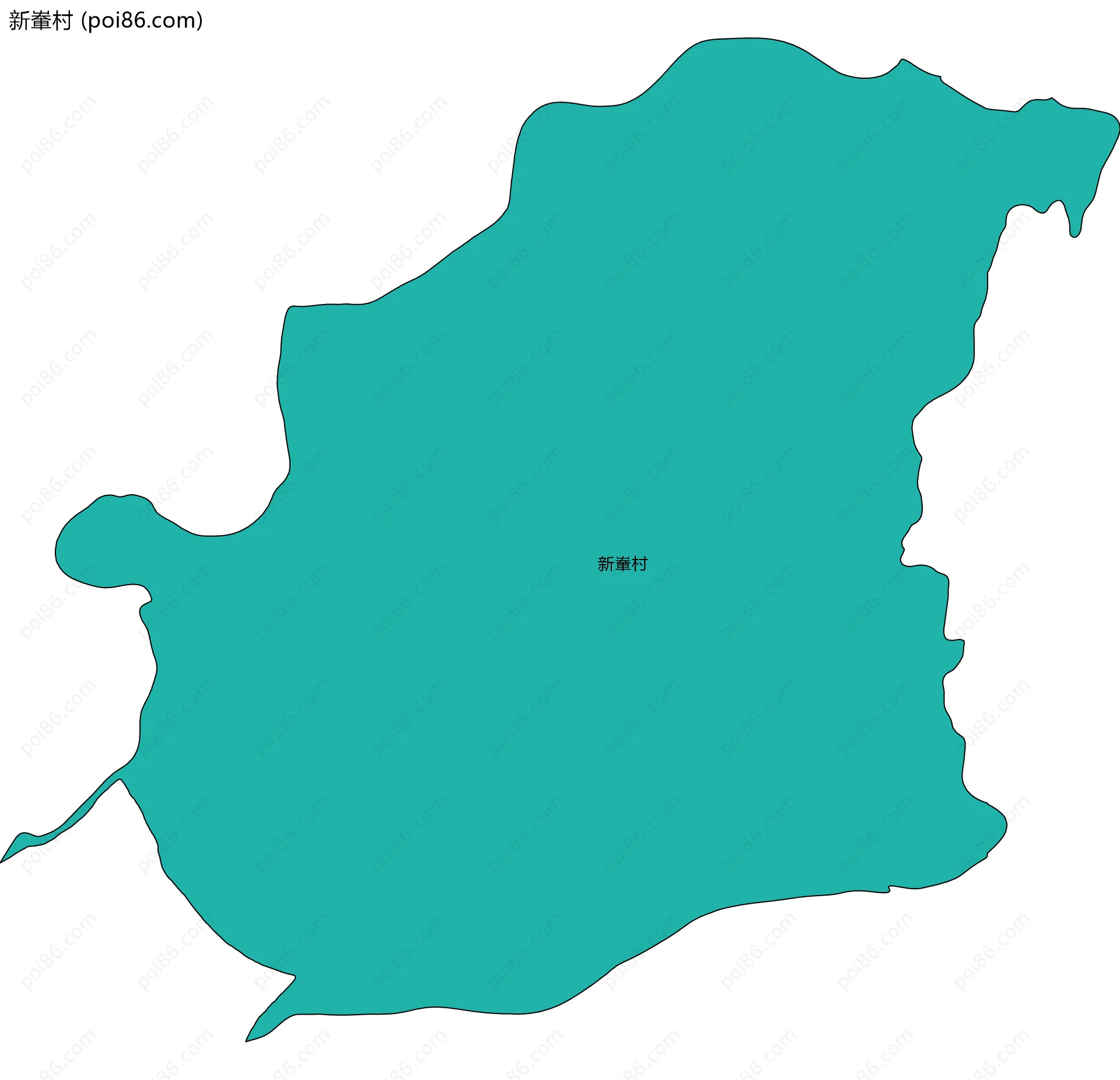 新輋村边界地图