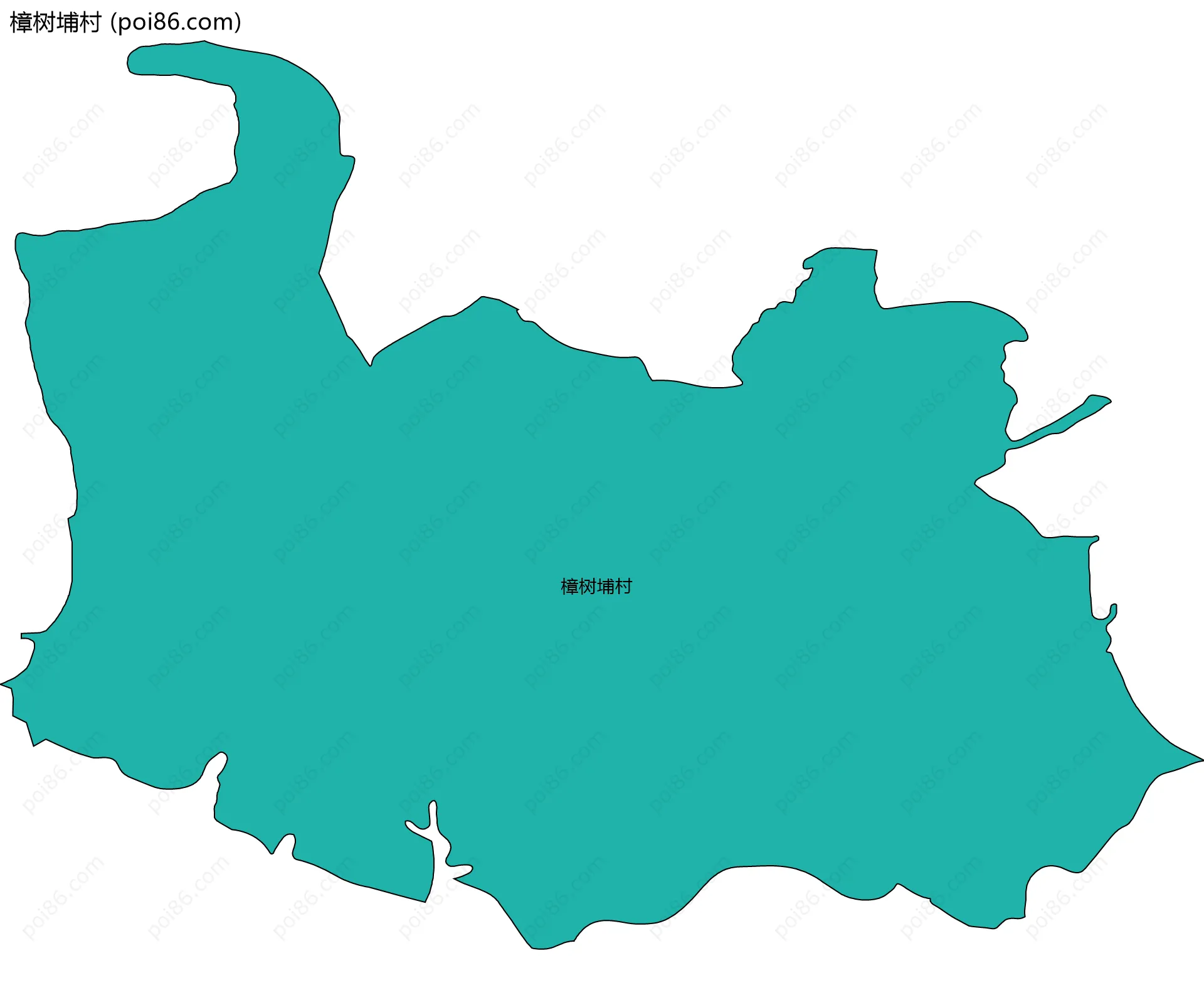 樟树埔村边界地图