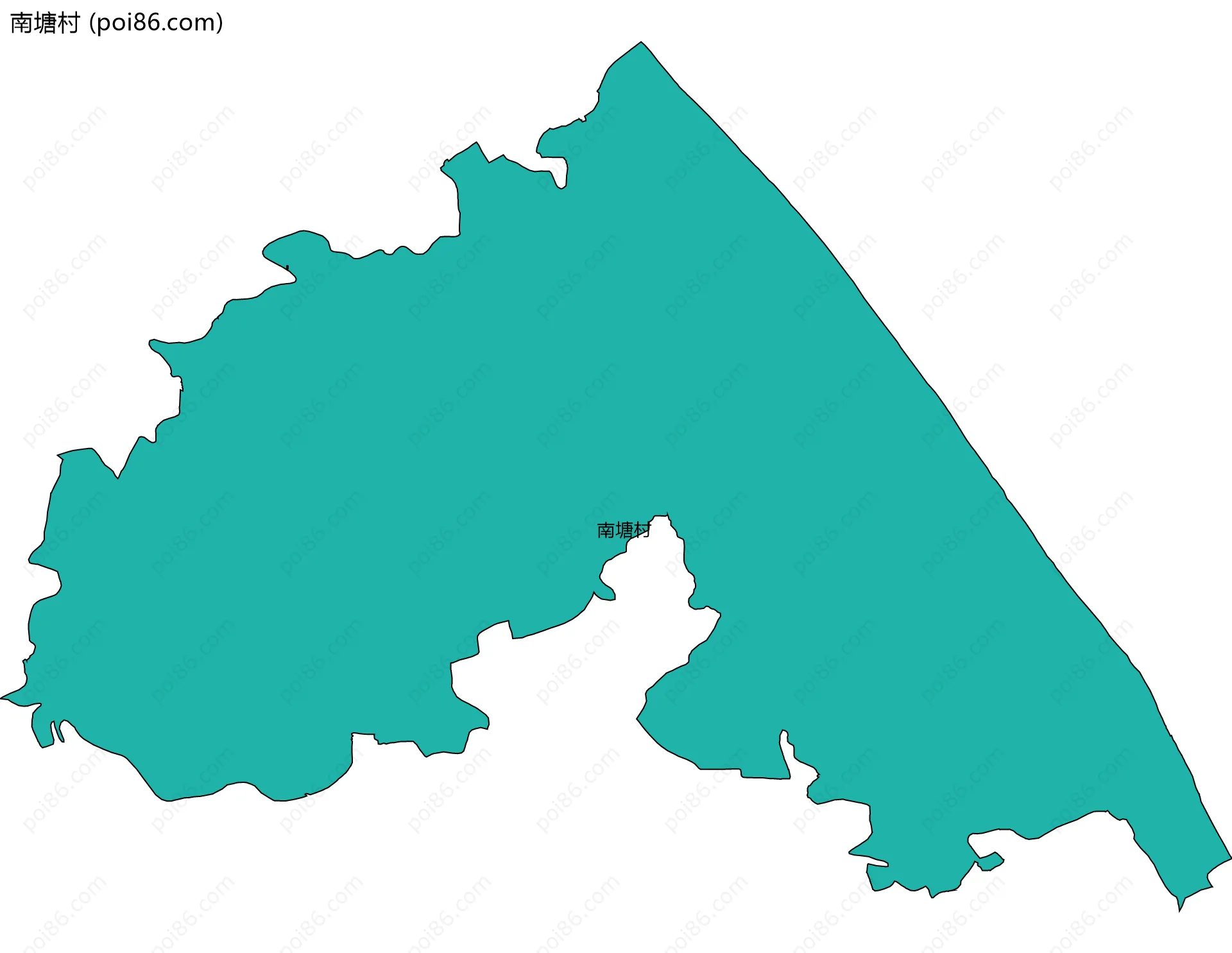 南塘村边界地图