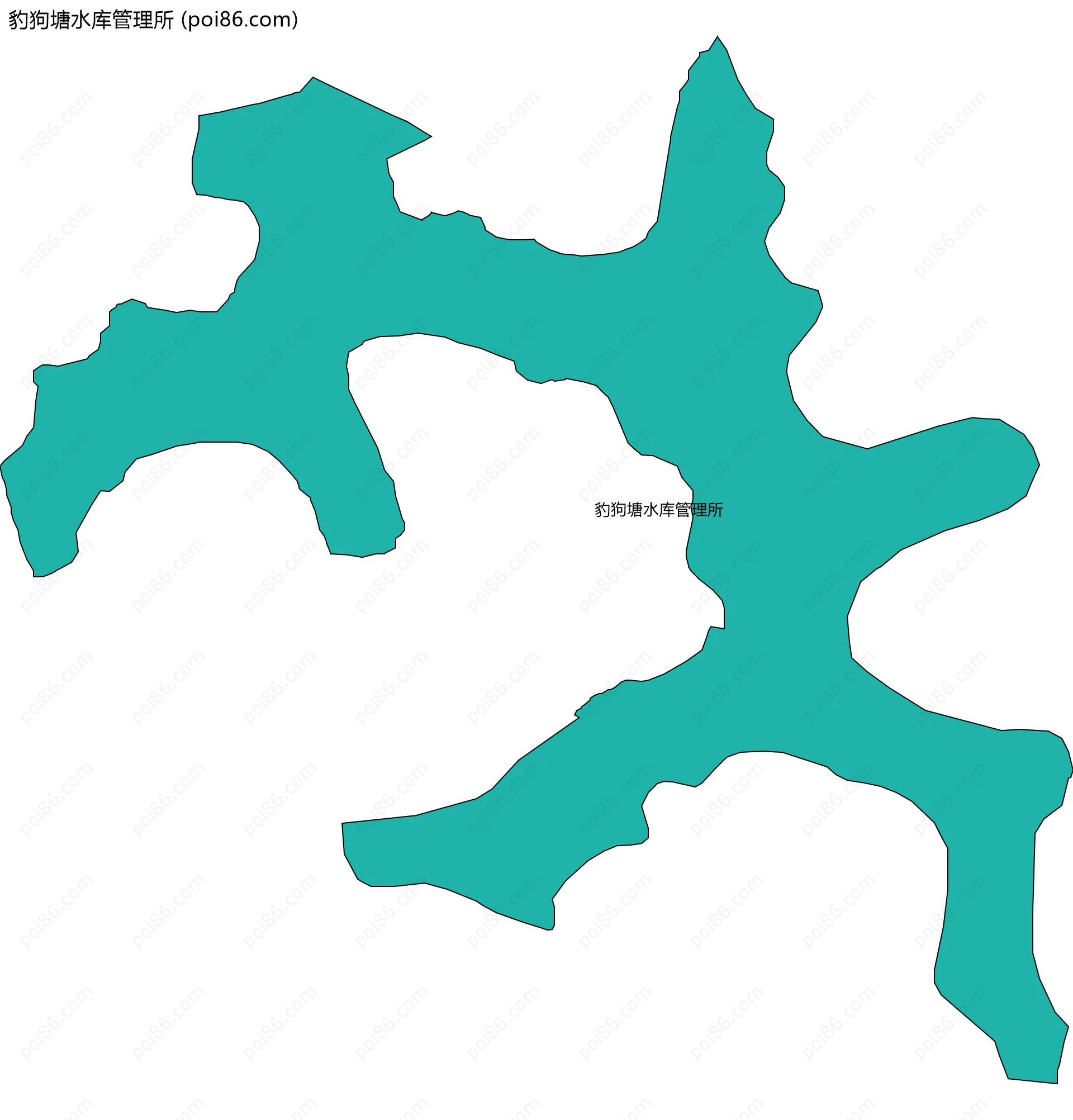 豹狗塘水库管理所边界地图