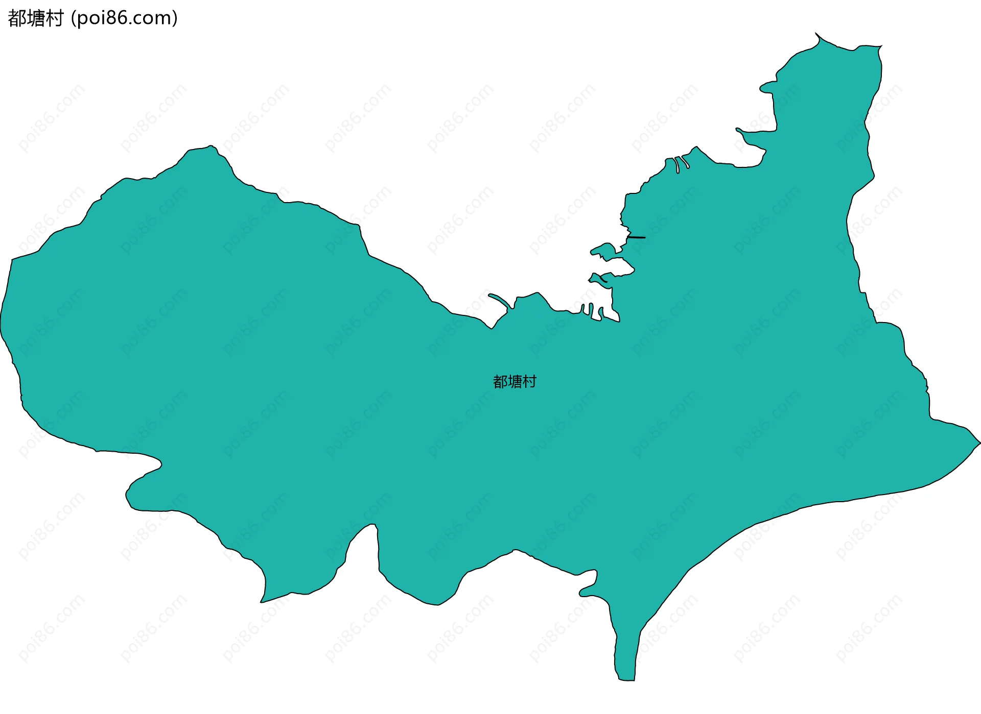 都塘村边界地图