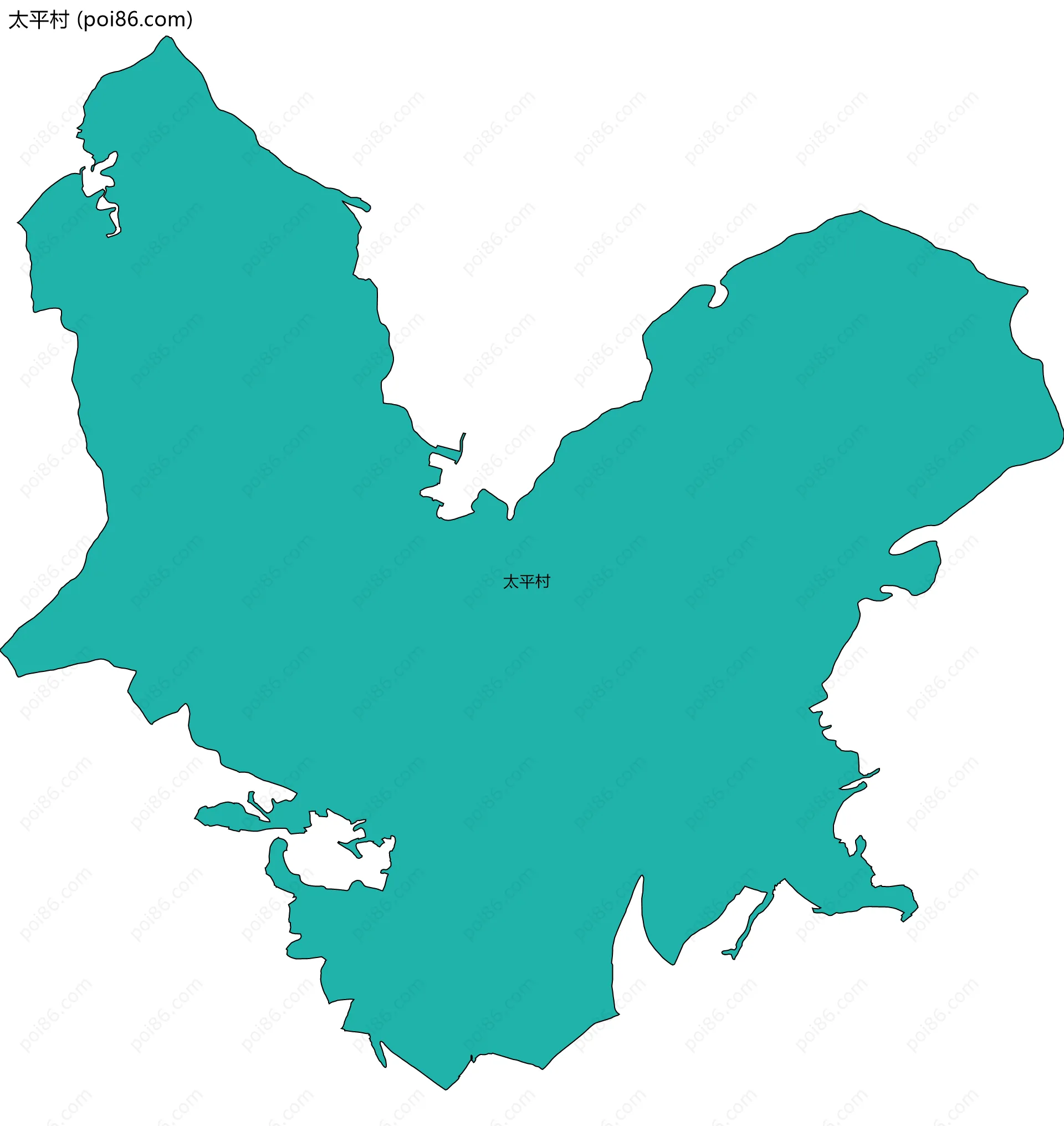 太平村边界地图