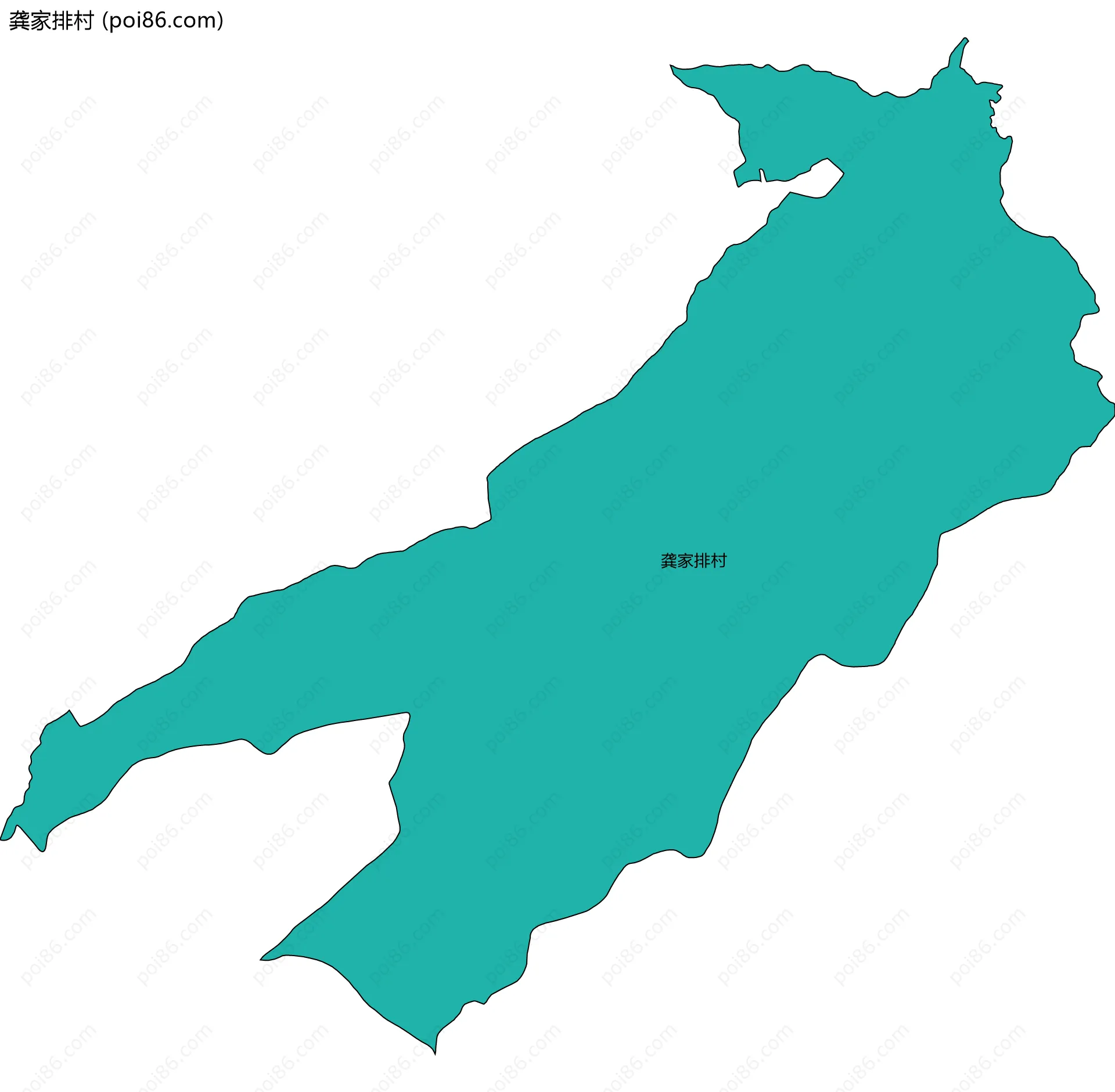 龚家排村边界地图