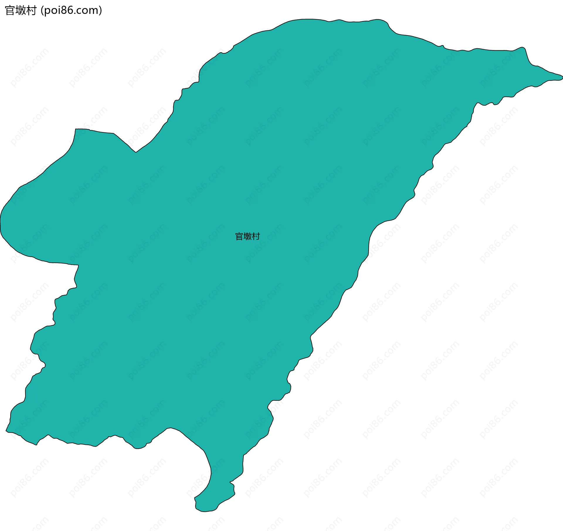 官墩村边界地图