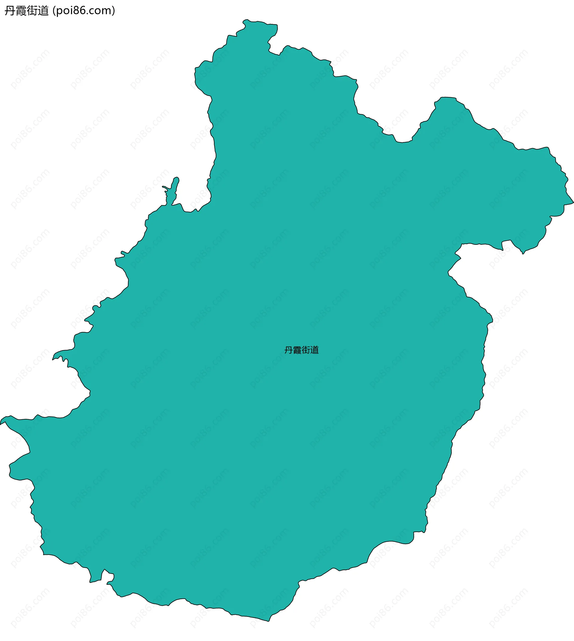 丹霞街道边界地图