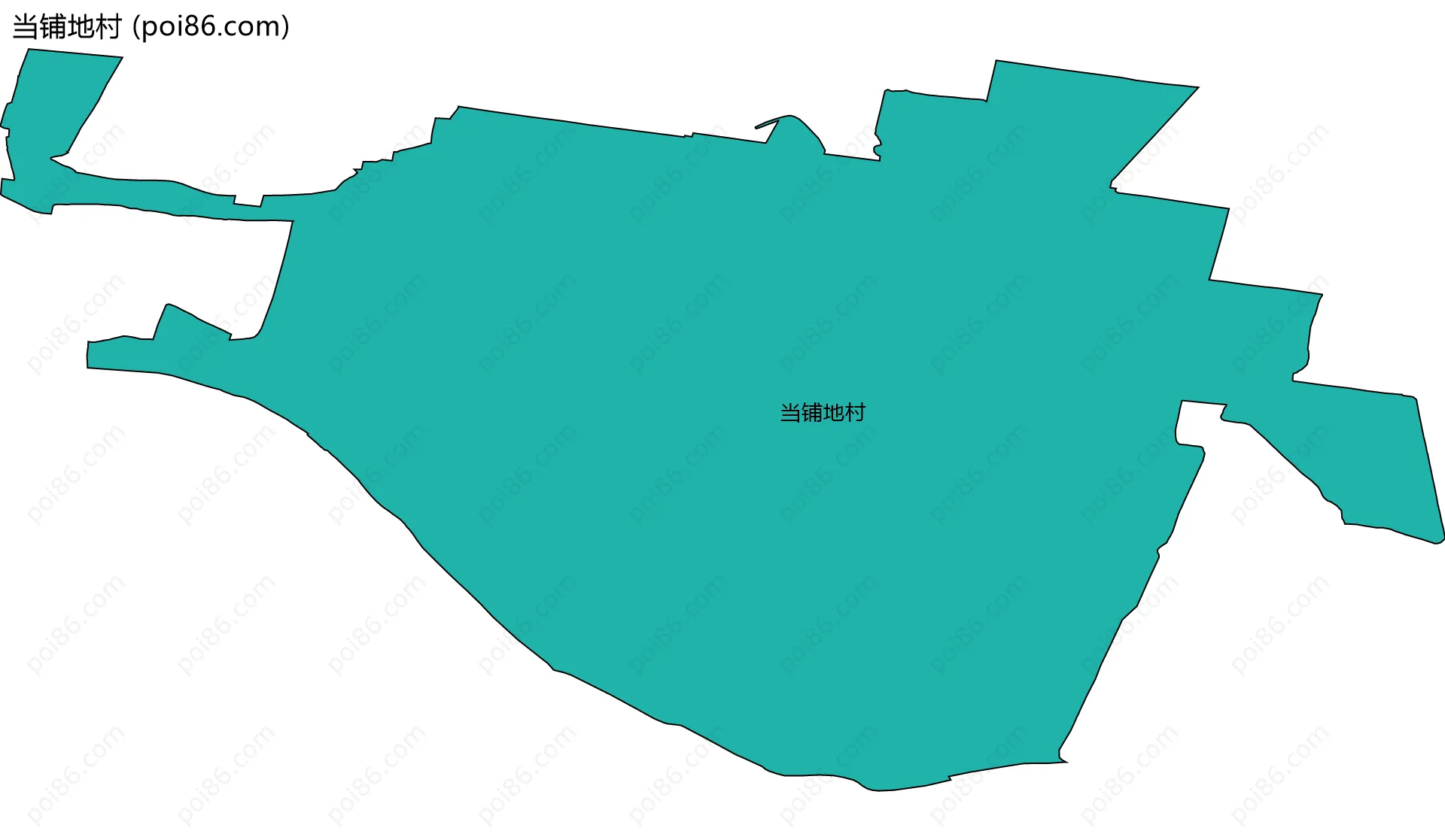 当铺地村边界地图