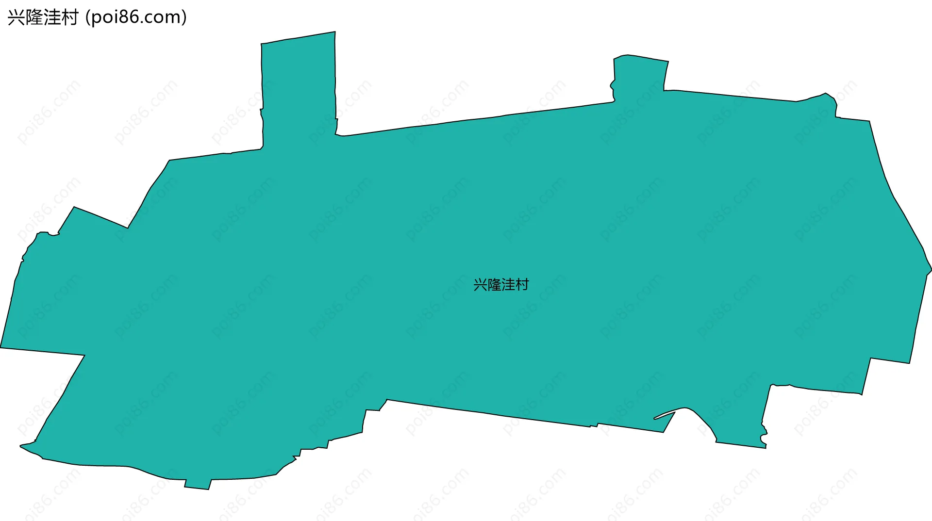 兴隆洼村边界地图