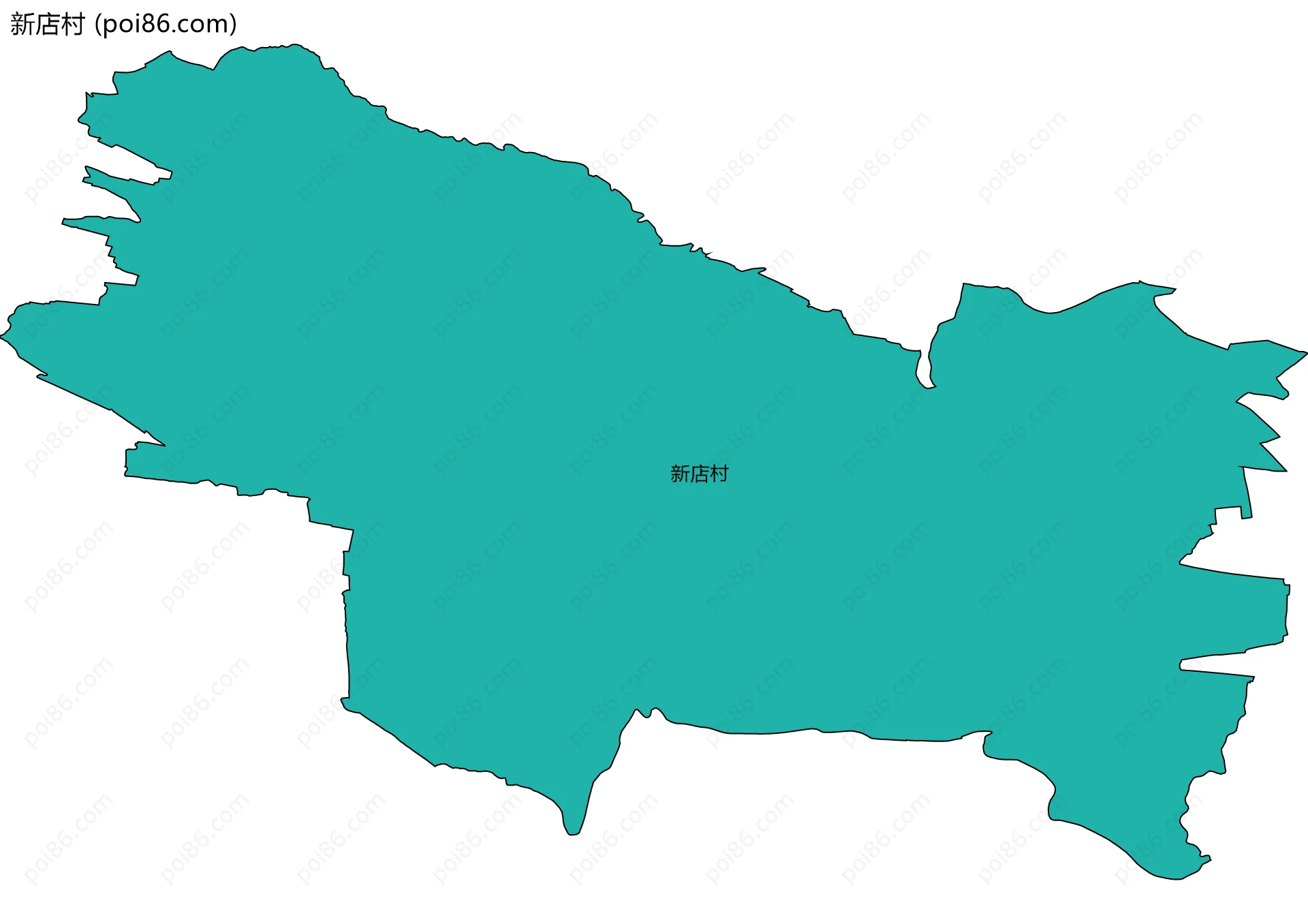 新店村边界地图