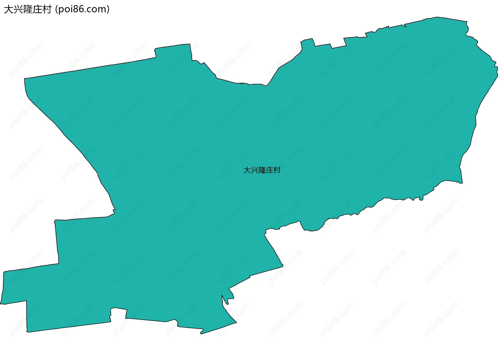 大兴隆庄村边界地图