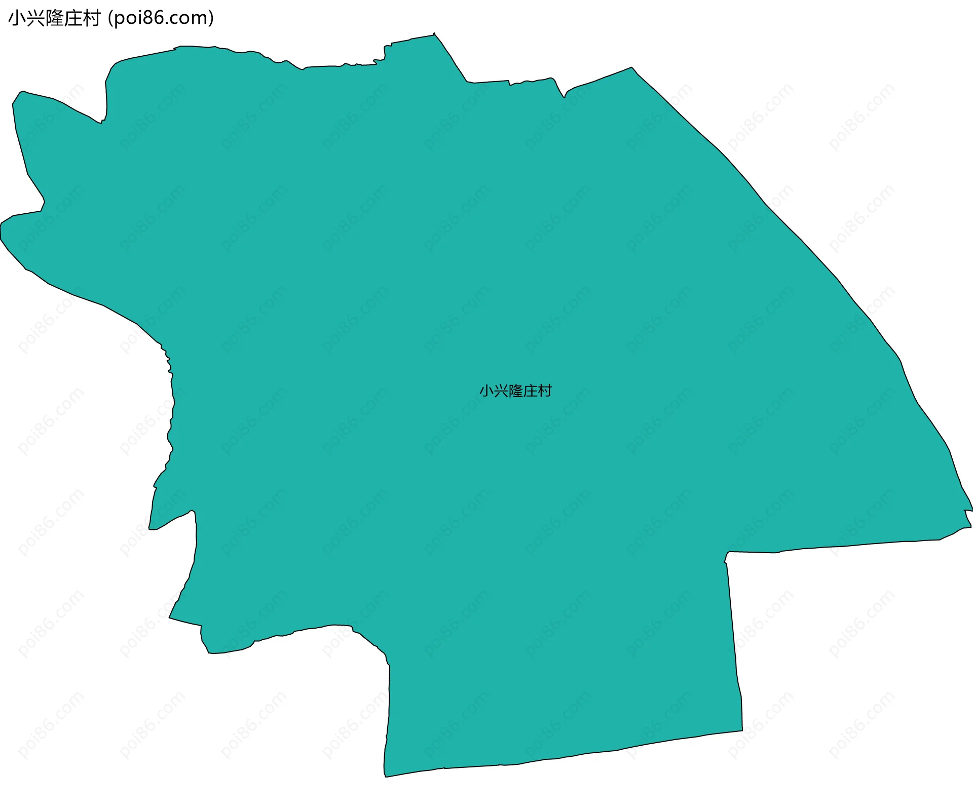 小兴隆庄村边界地图