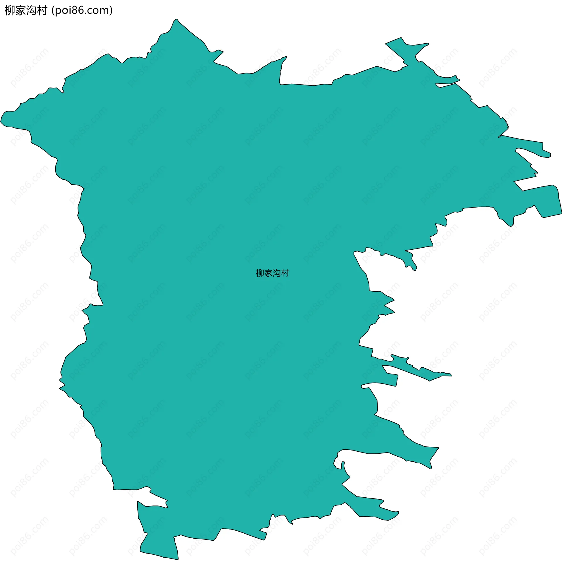 柳家沟村边界地图