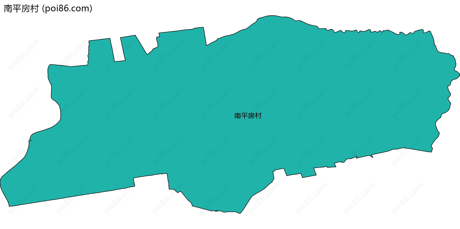 南平房村边界地图