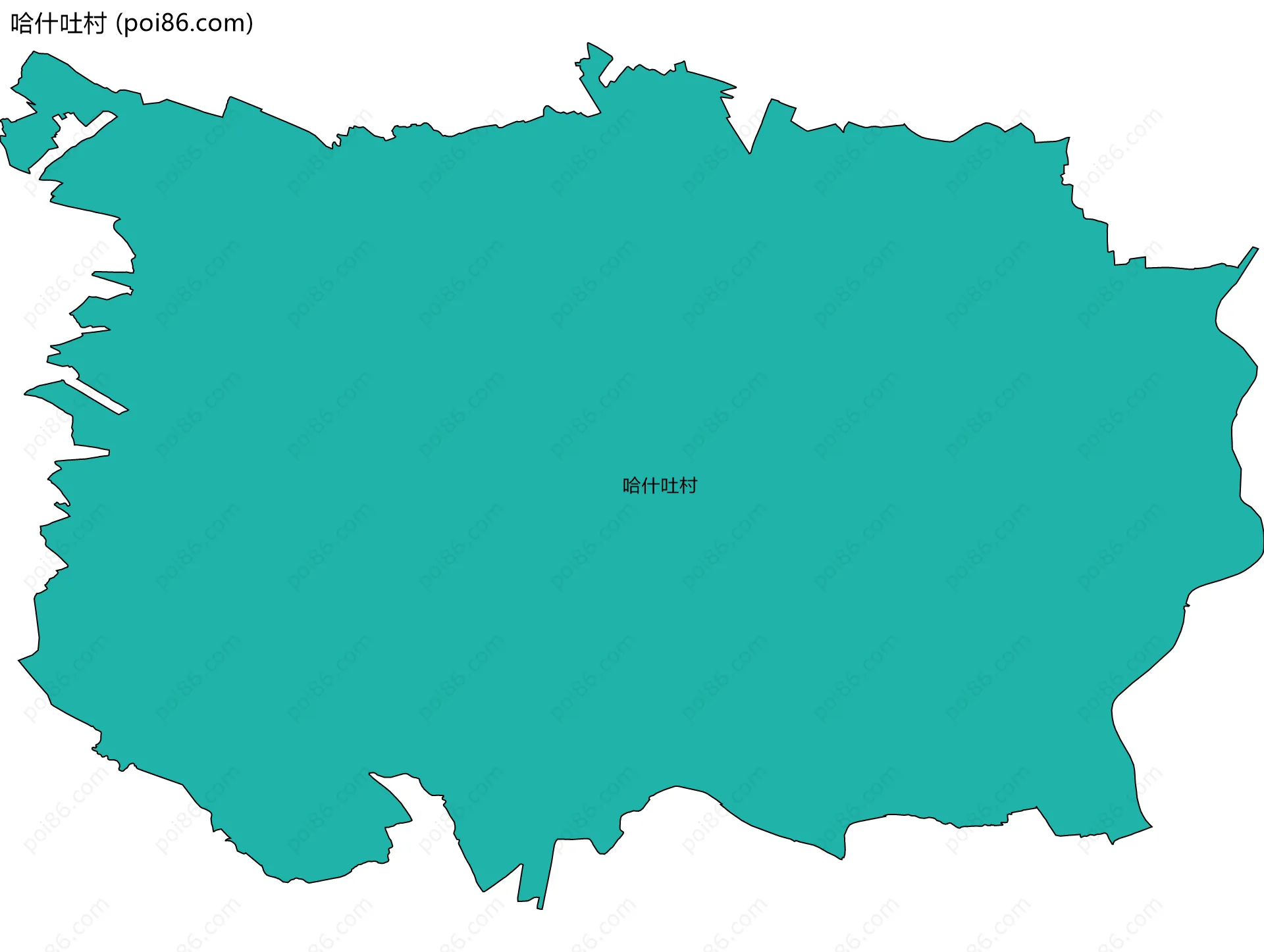 哈什吐村边界地图