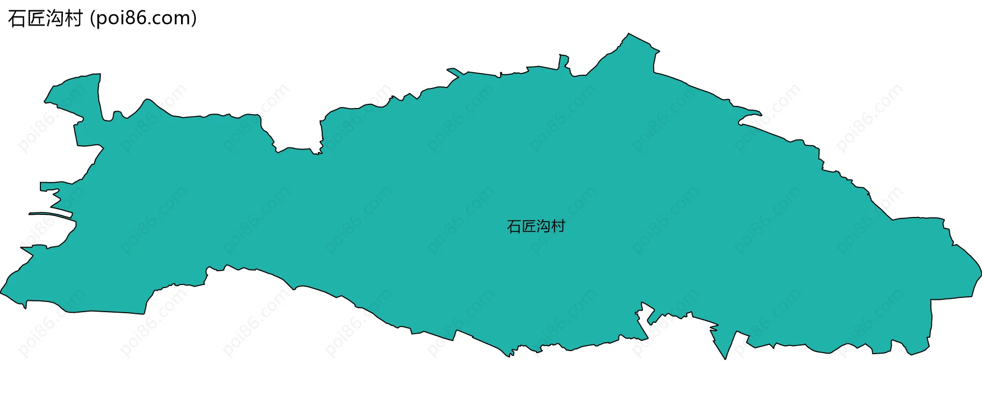 石匠沟村边界地图