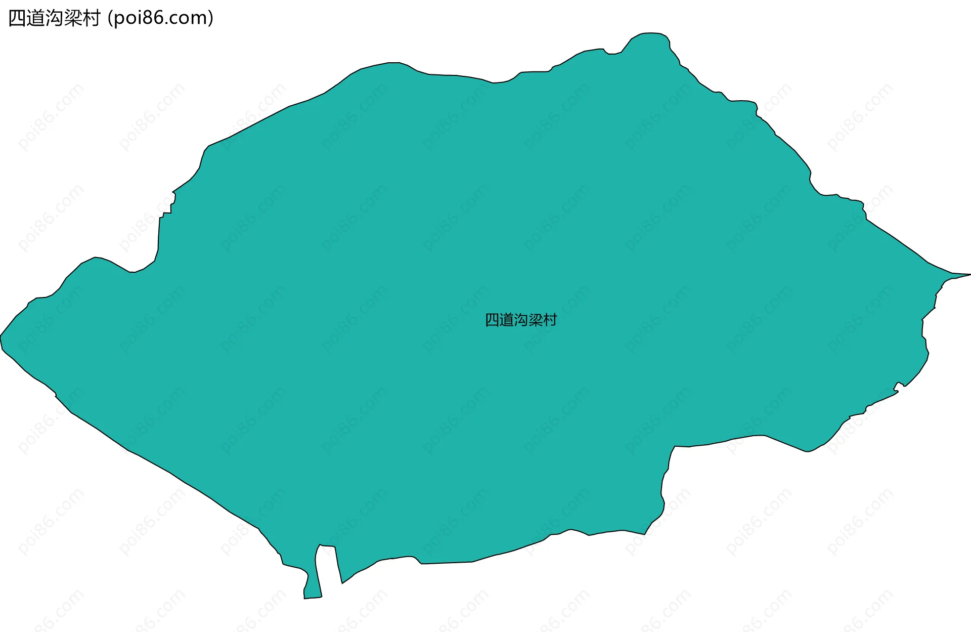 四道沟梁村边界地图