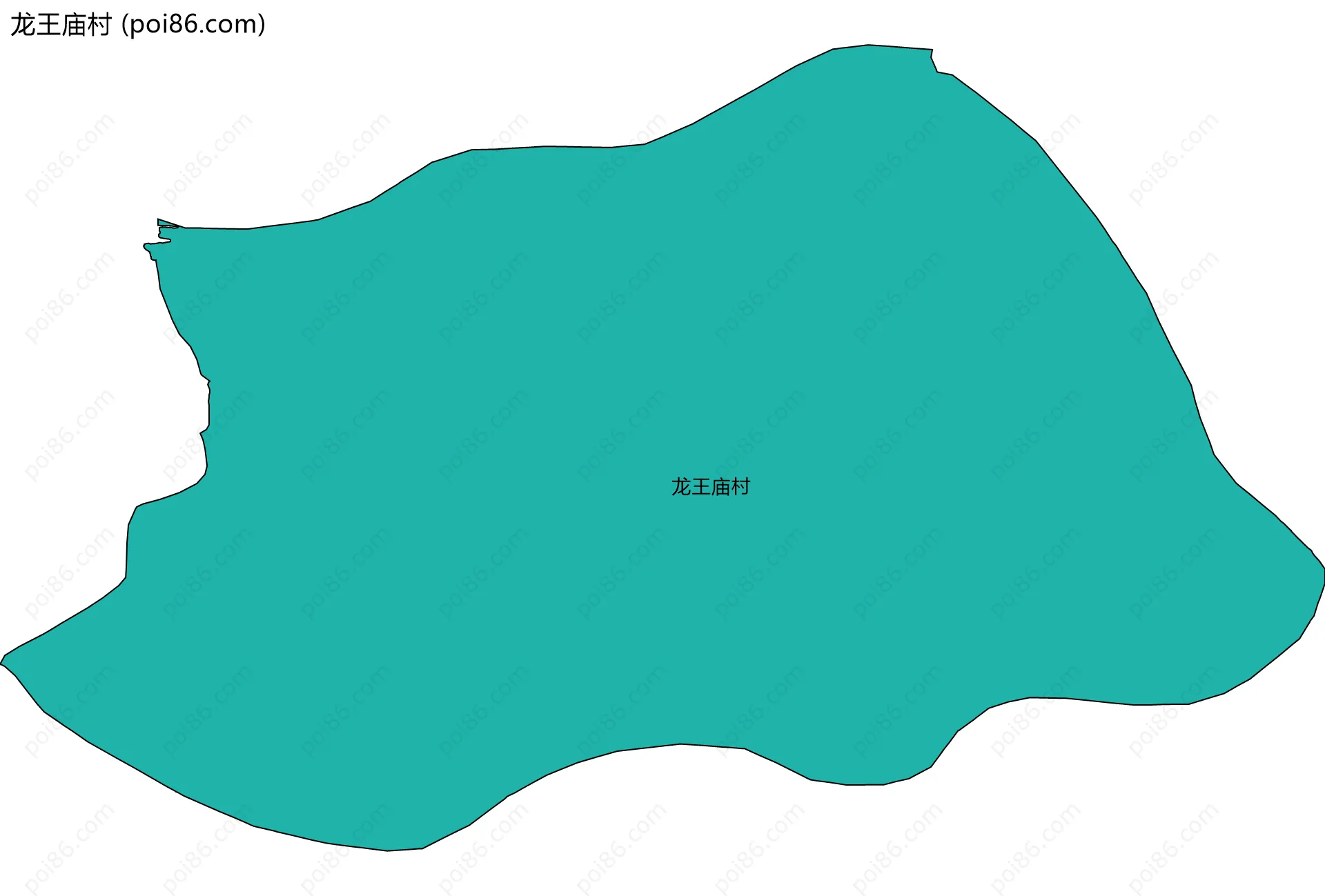 龙王庙村边界地图