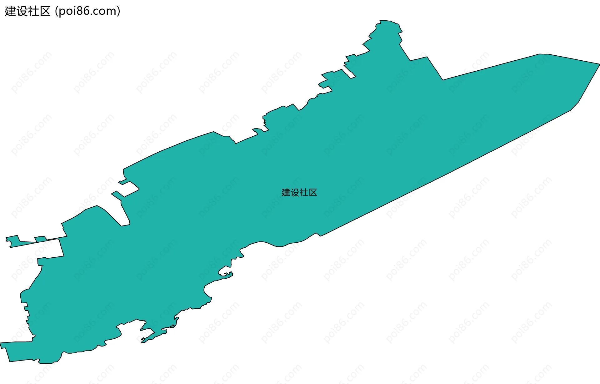 建设社区边界地图