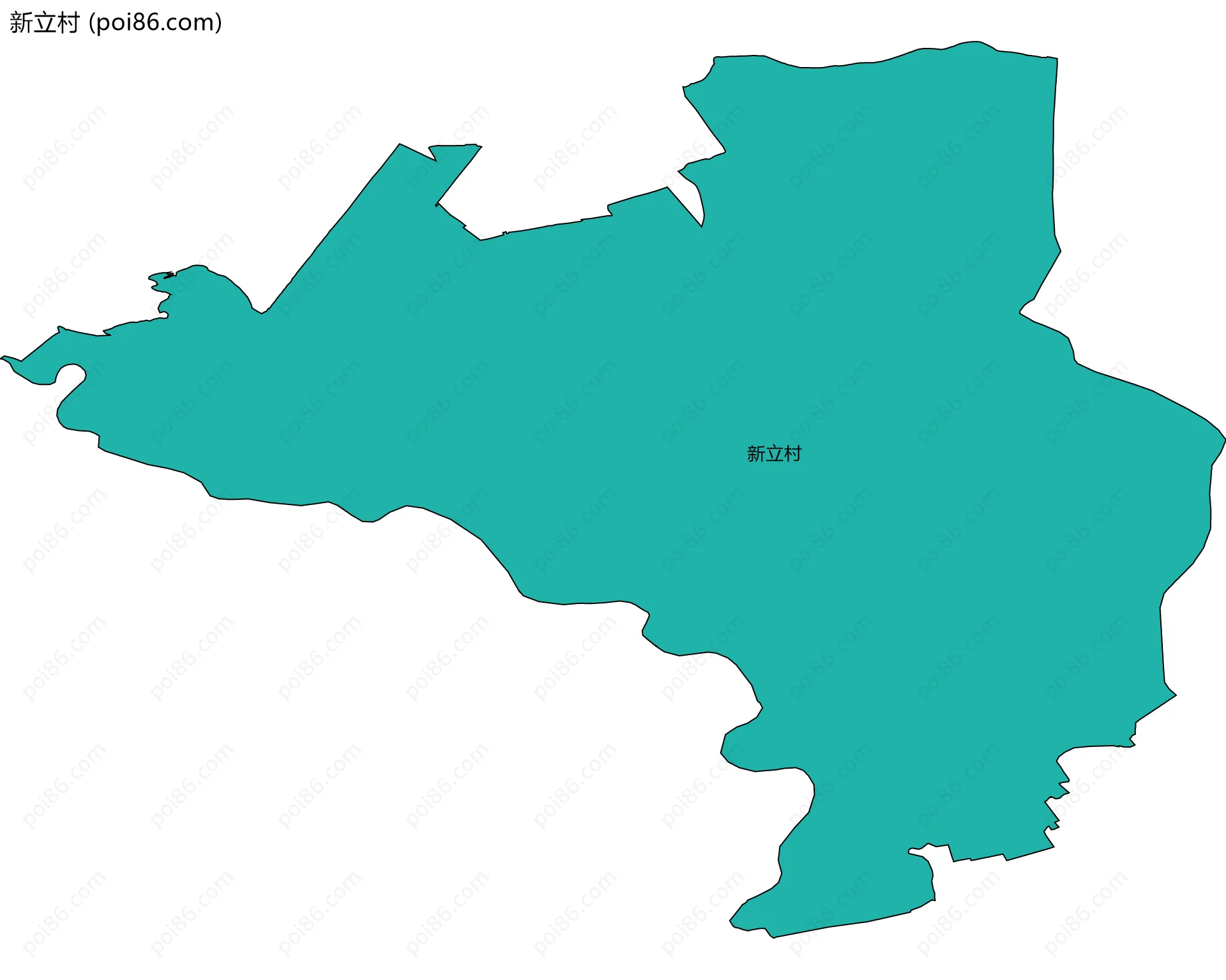 新立村边界地图