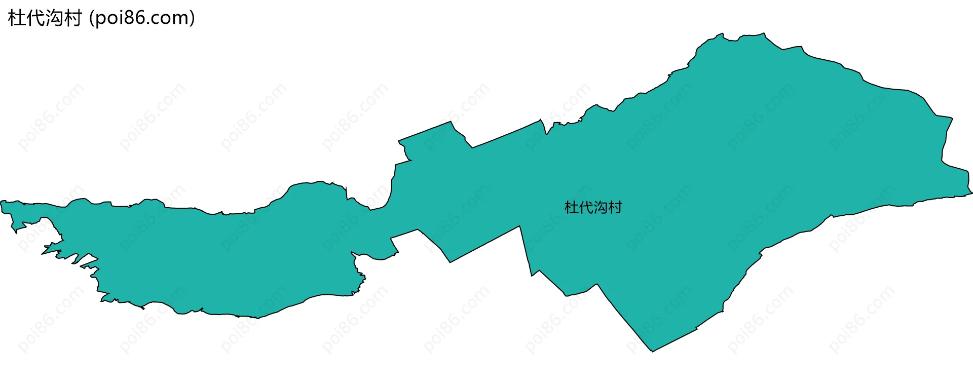 杜代沟村边界地图