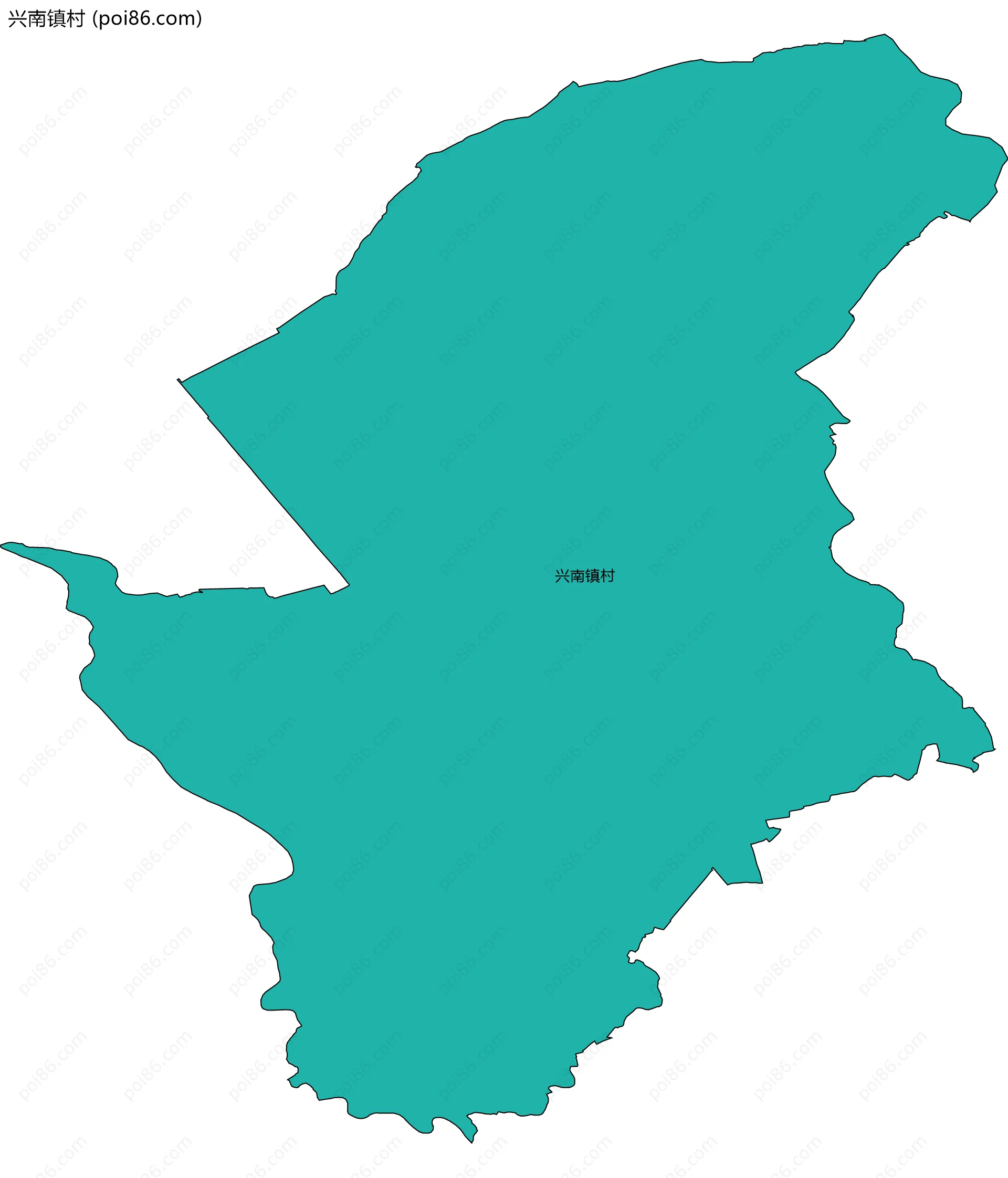 兴南镇村边界地图