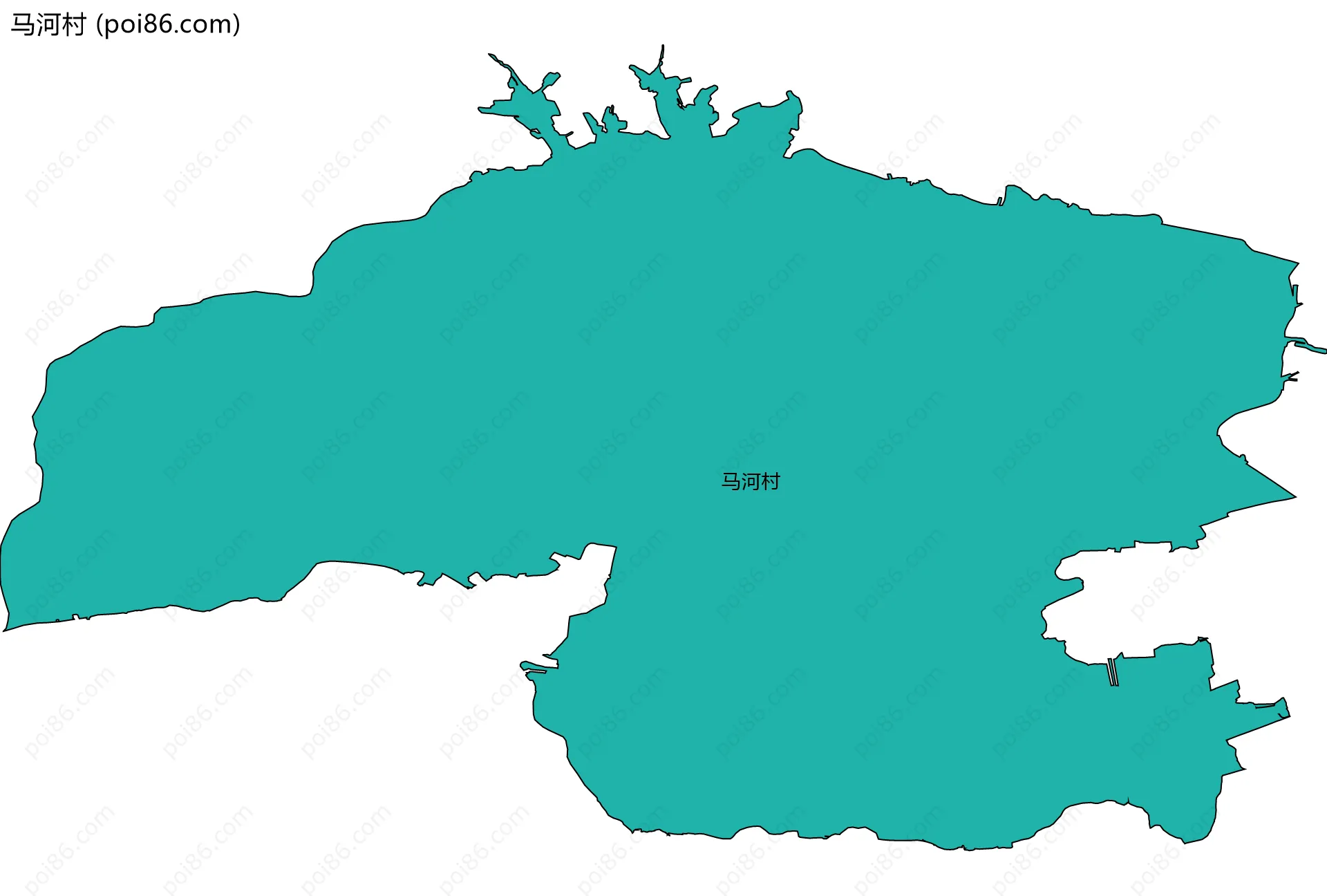 马河村边界地图