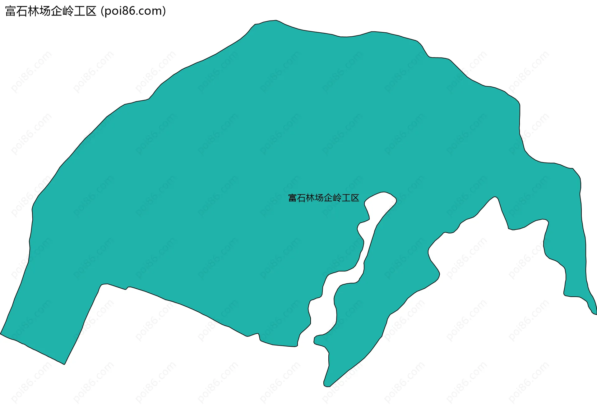 富石林场企岭工区边界地图