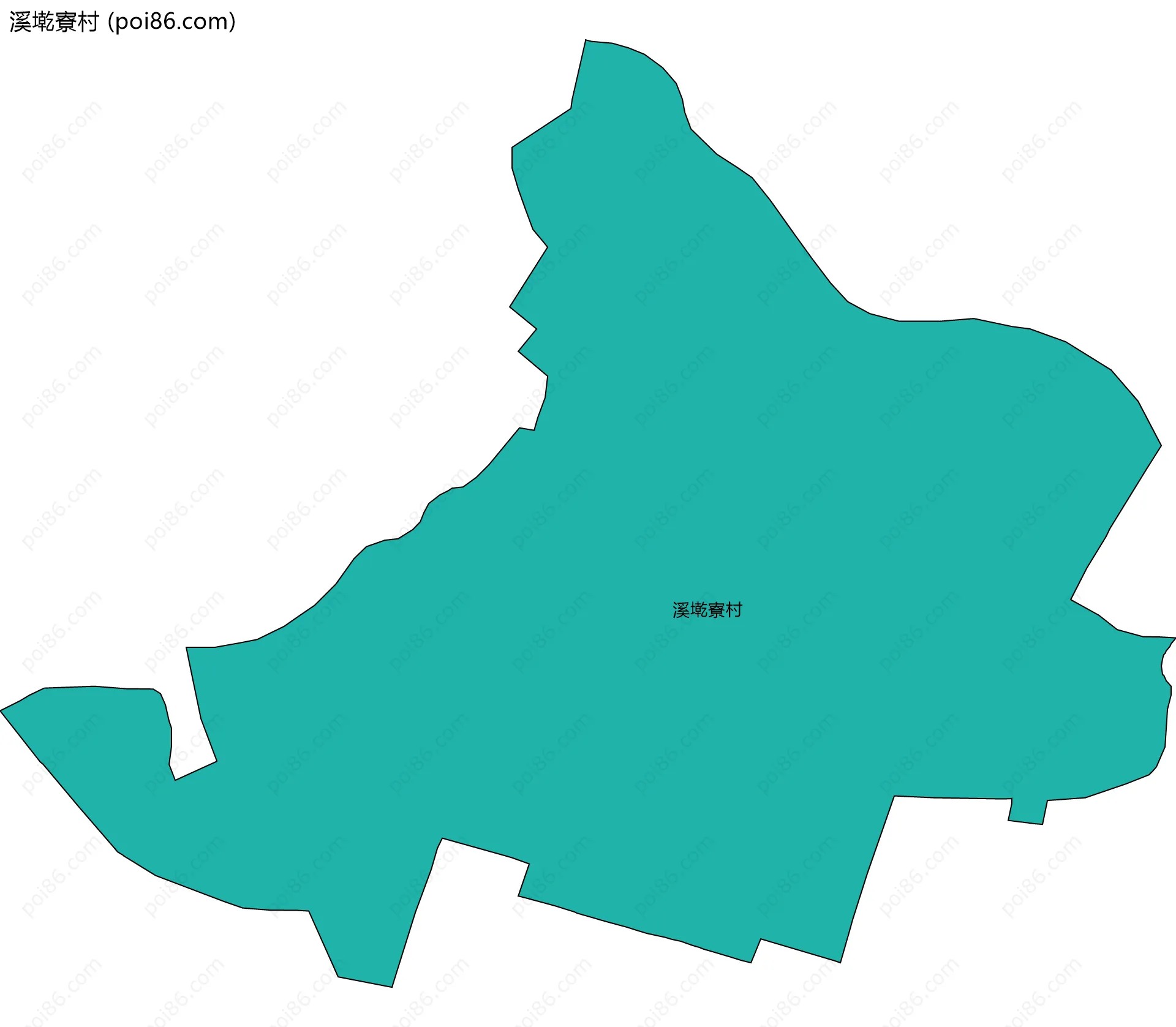 溪墘寮村边界地图