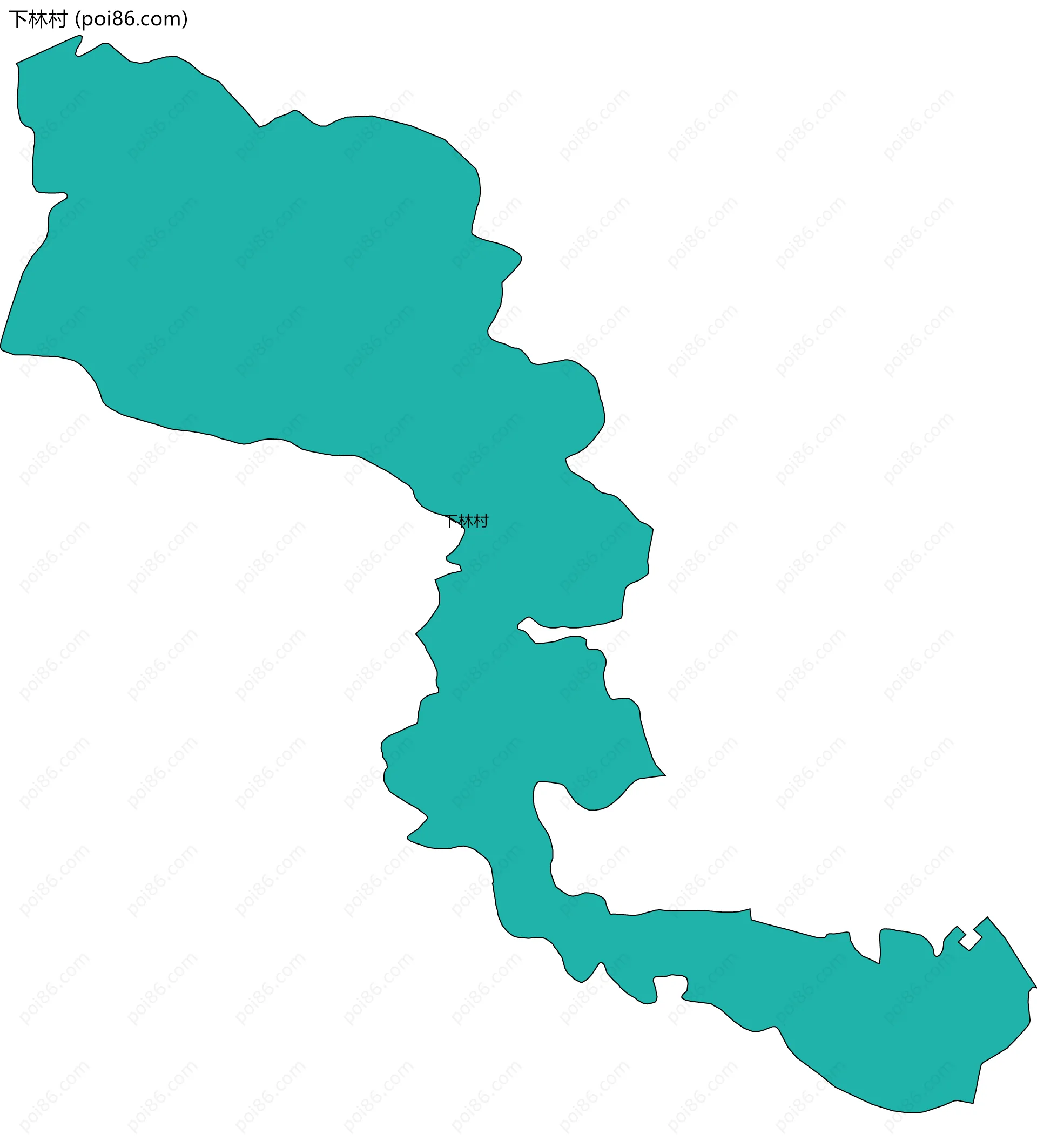 下林村边界地图