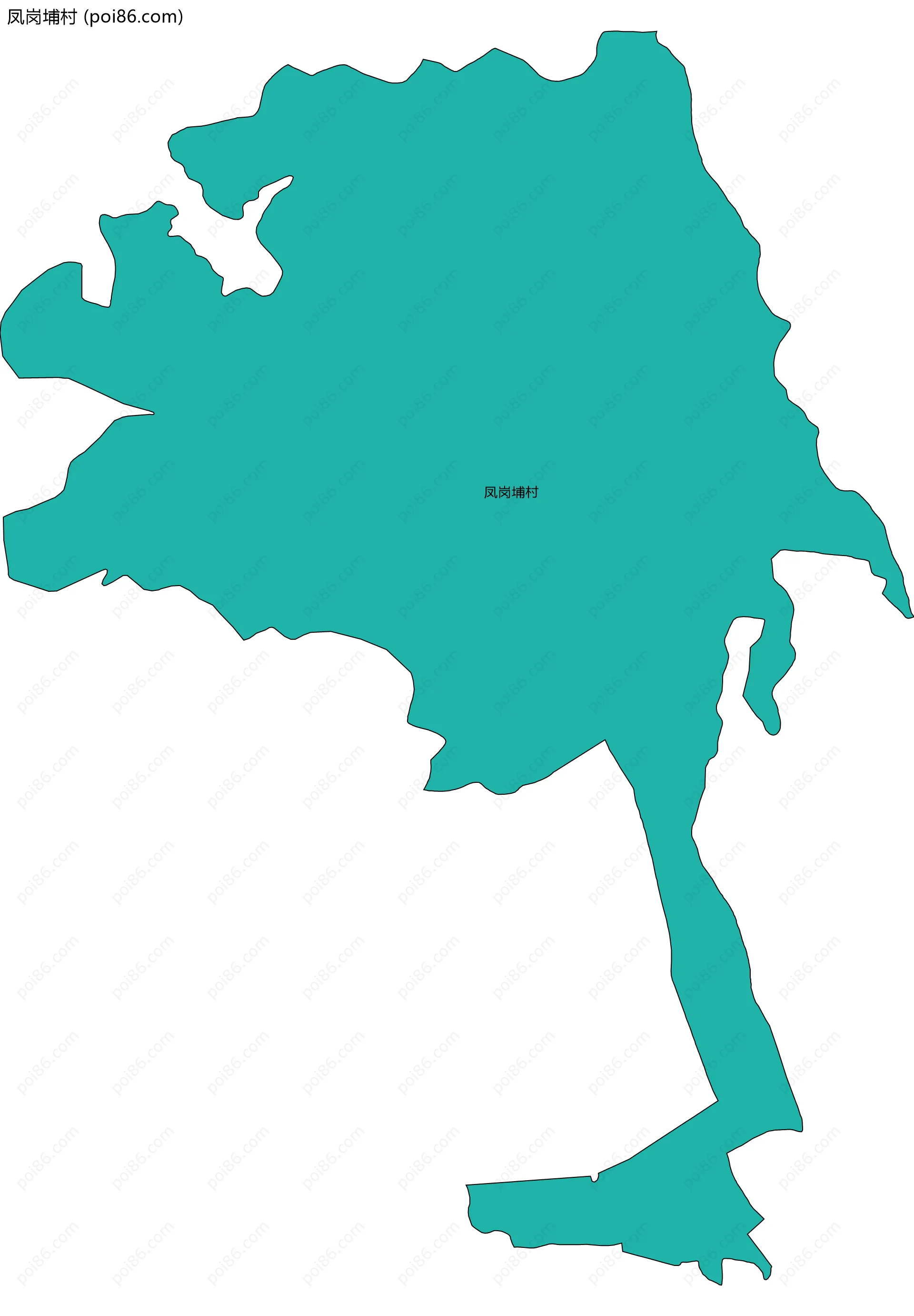 凤岗埔村边界地图