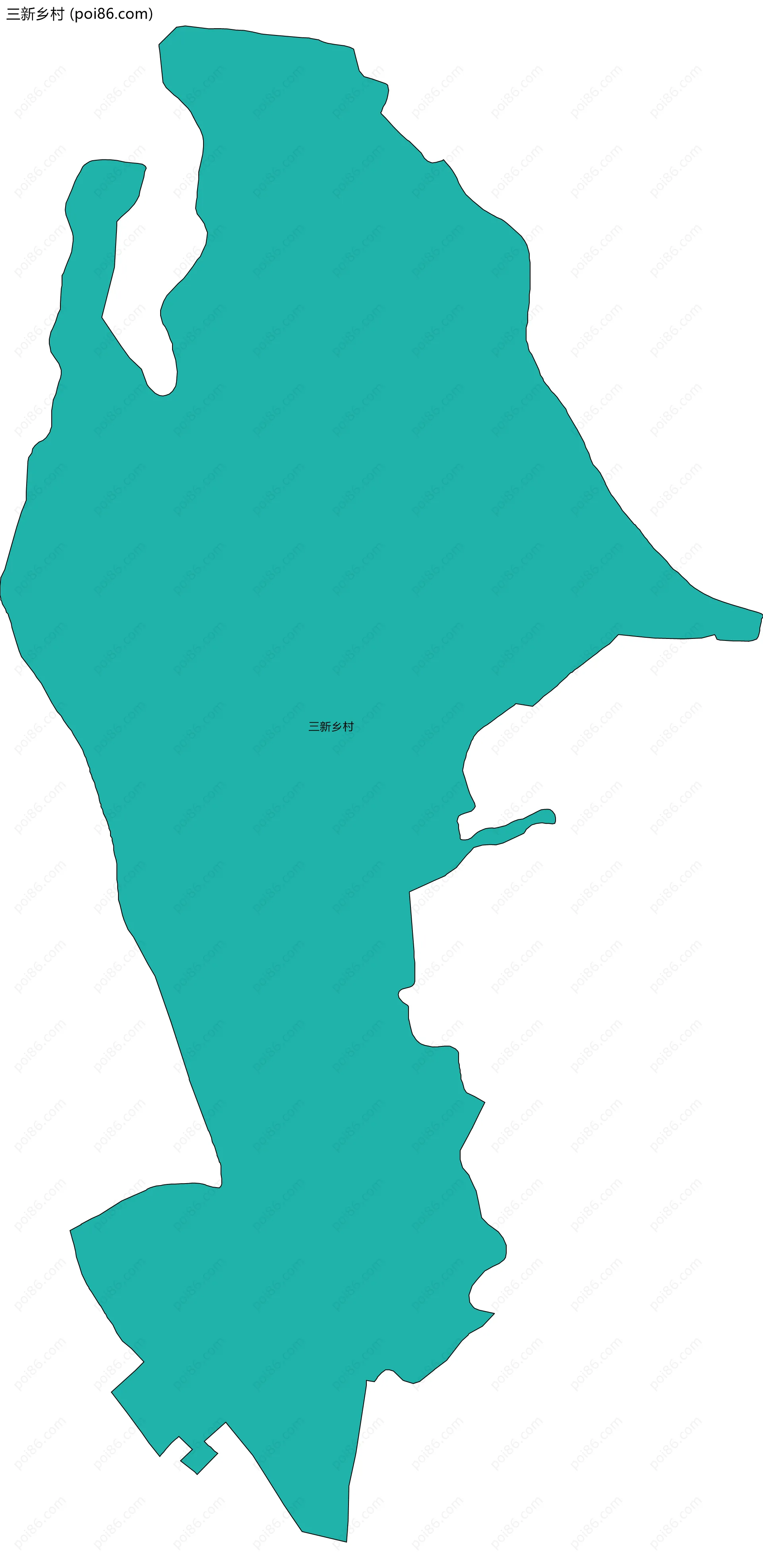 三新乡村边界地图