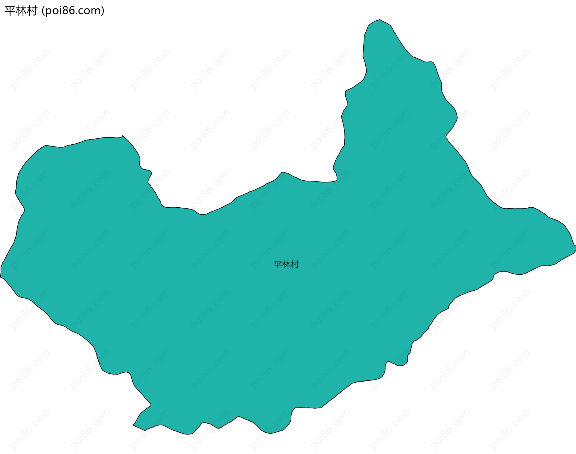 平林村边界地图