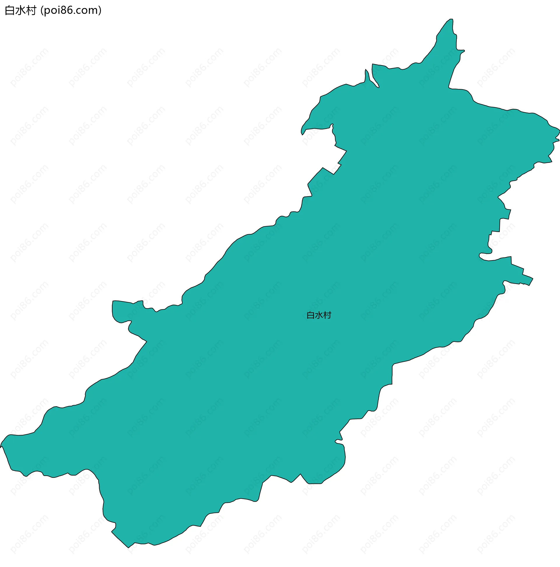 白水村边界地图