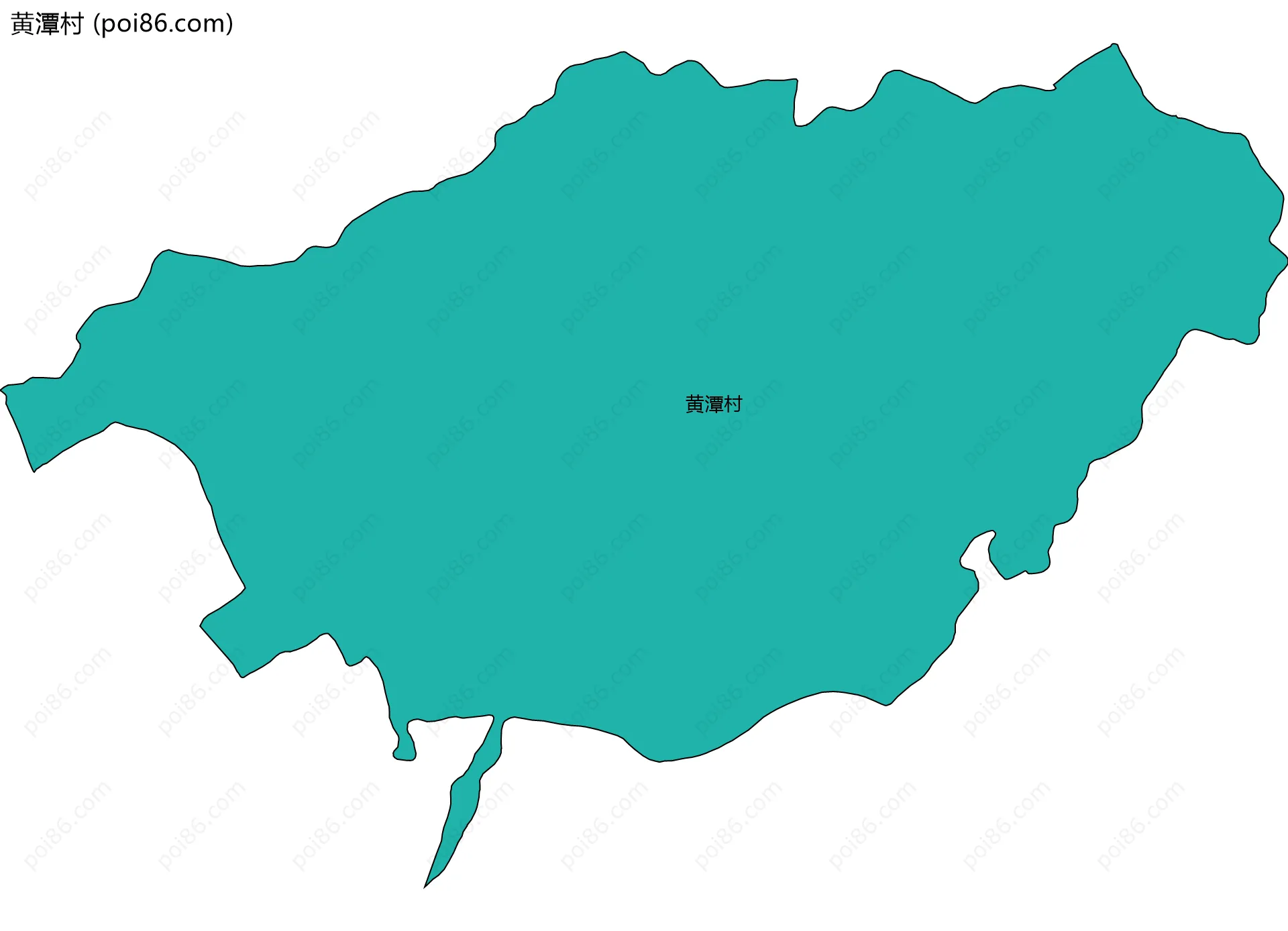 黄潭村边界地图