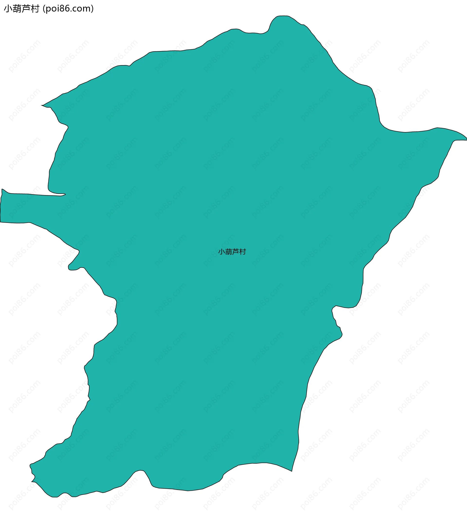 小葫芦村边界地图