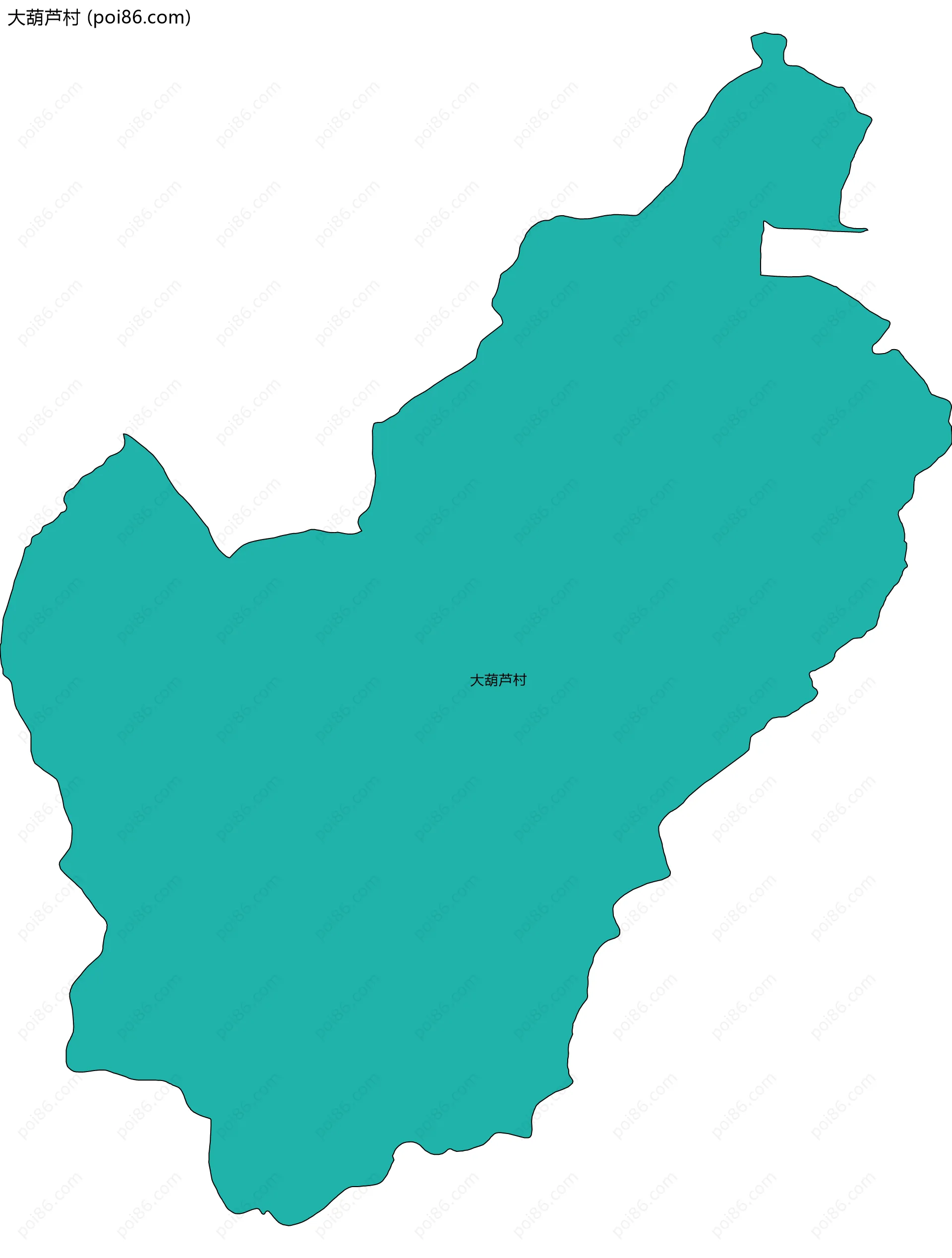 大葫芦村边界地图