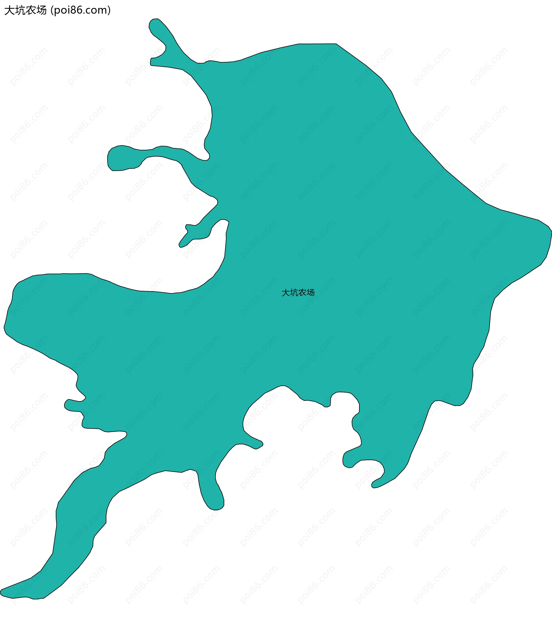 大坑农场边界地图