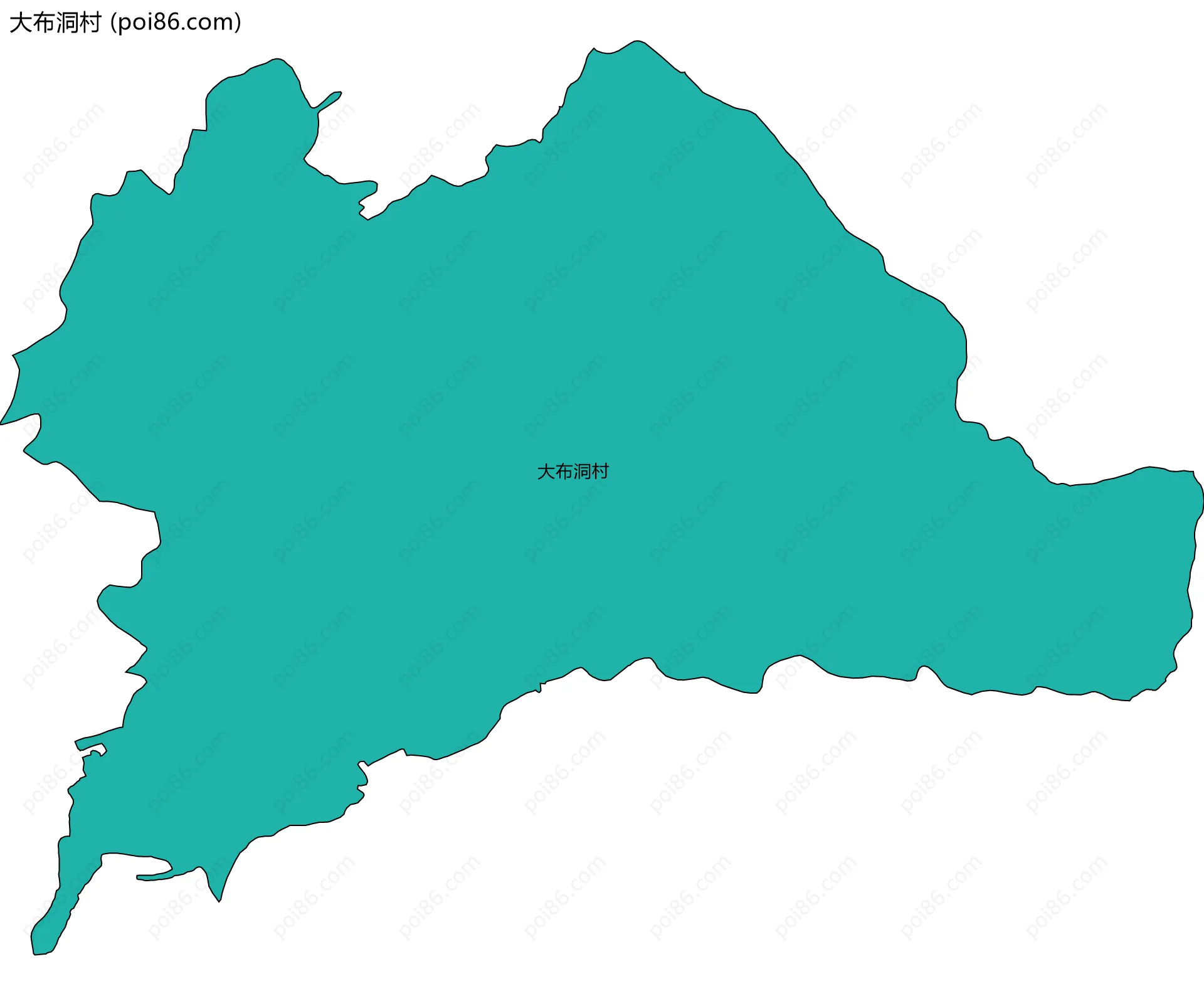 大布洞村边界地图