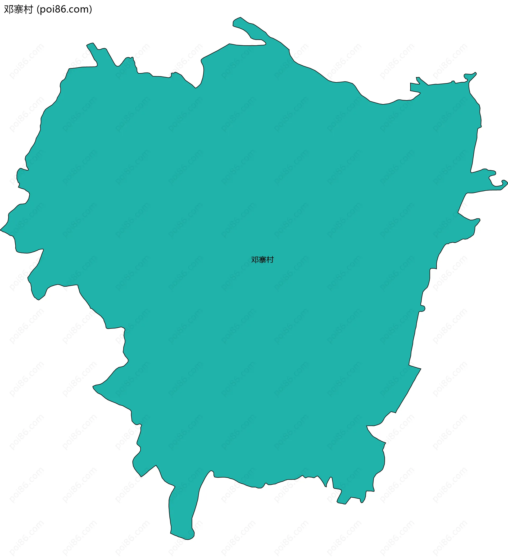 邓寨村边界地图