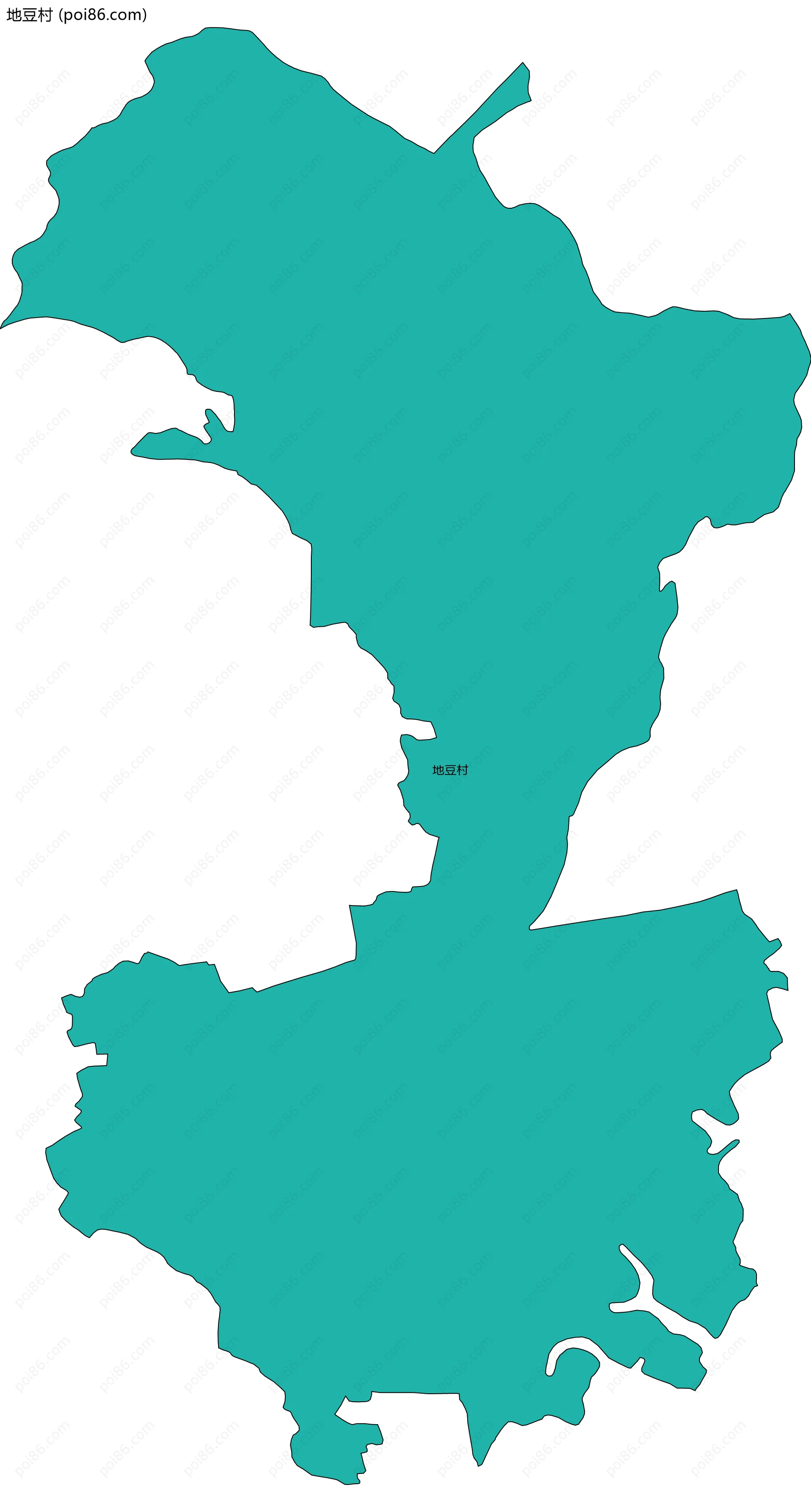 地豆村边界地图
