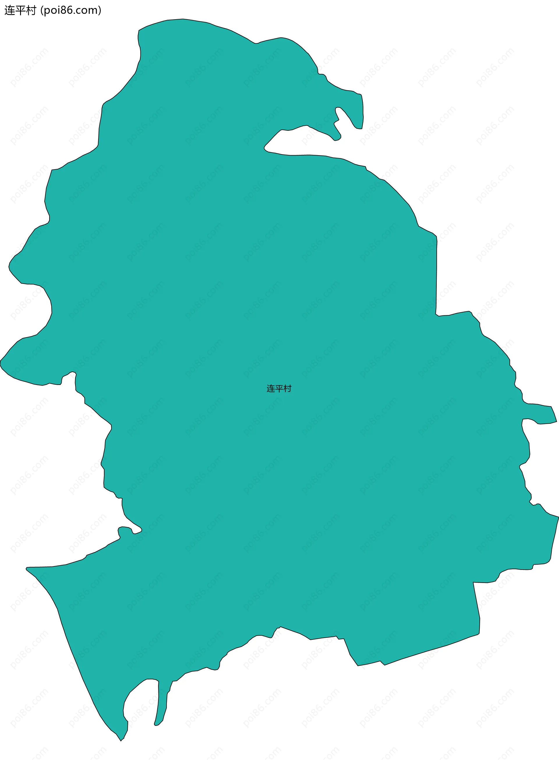 连平村边界地图
