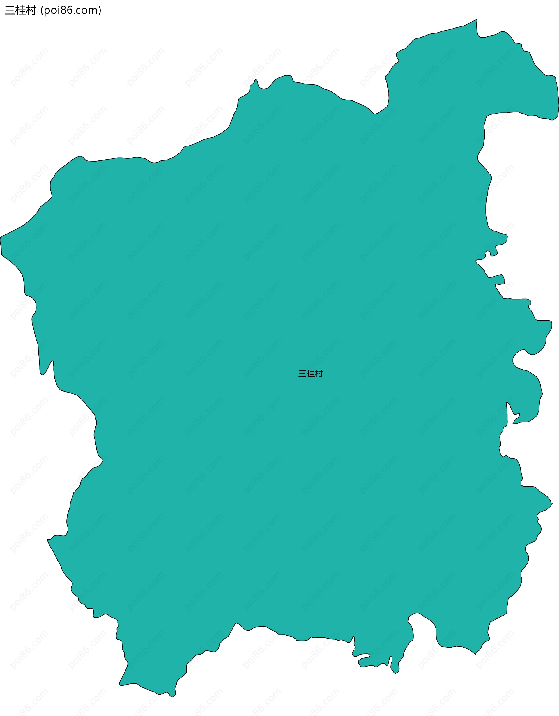 三桂村边界地图