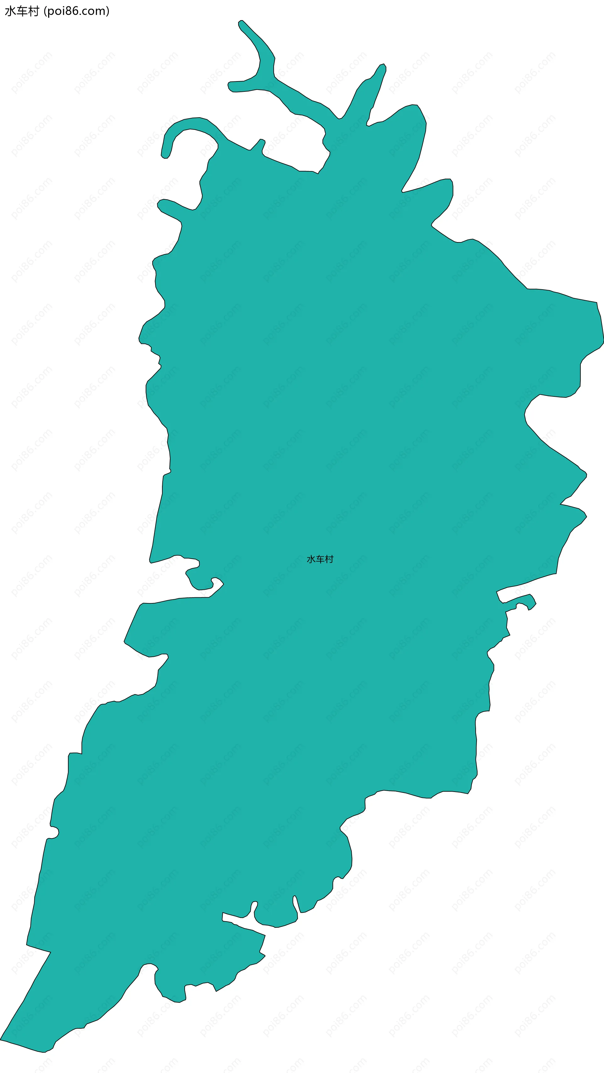 水车村边界地图