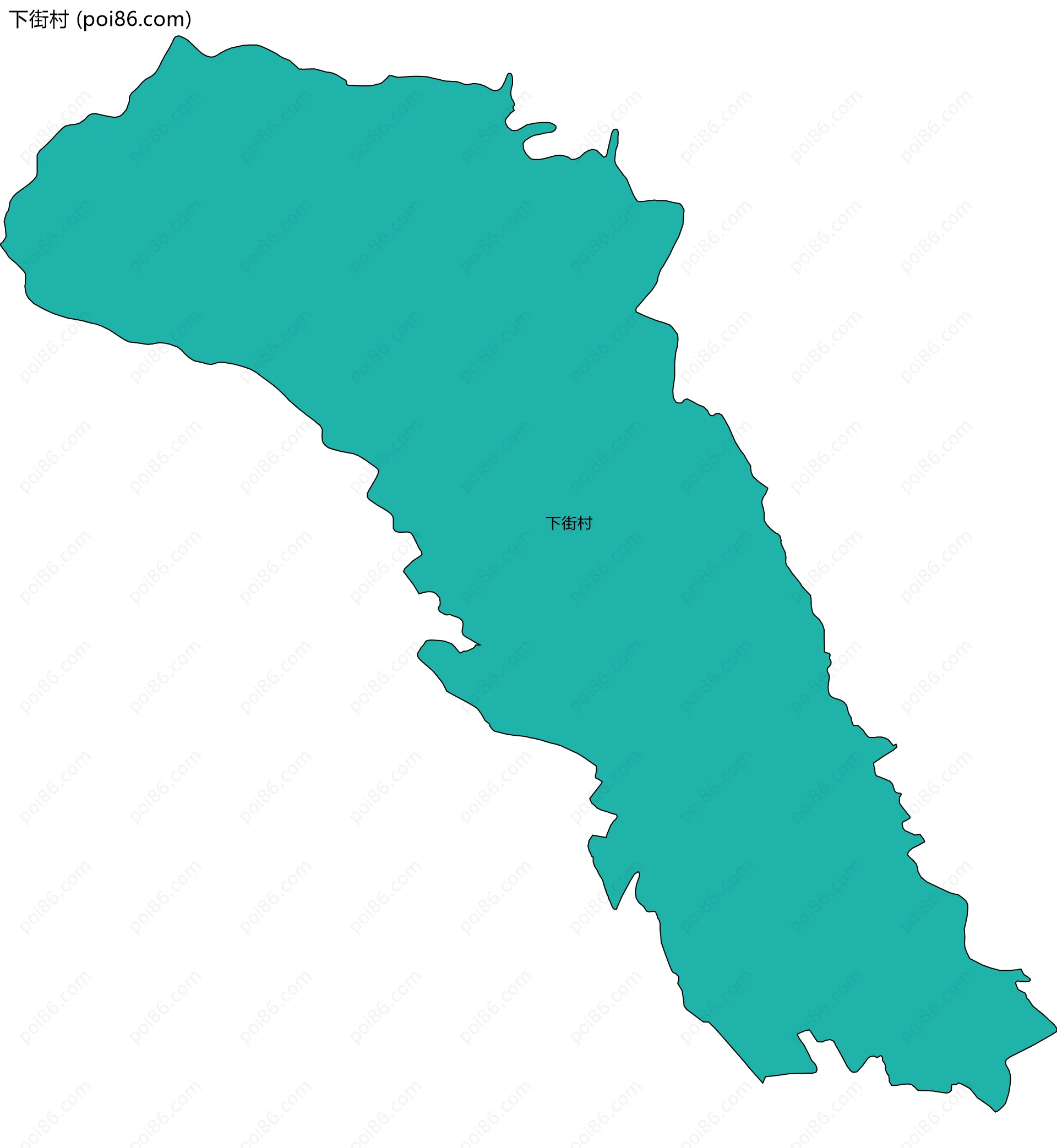 下街村边界地图