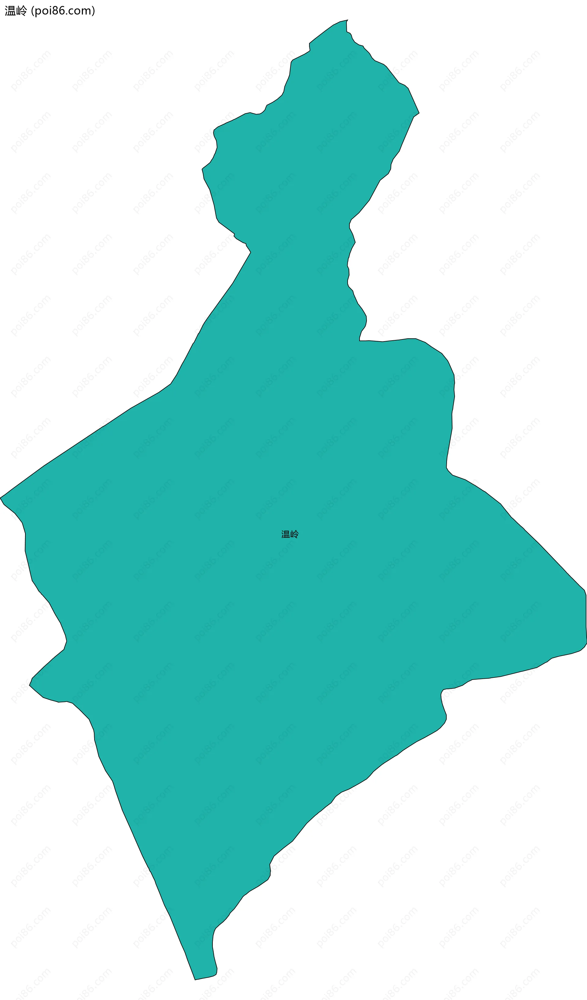 温岭边界地图